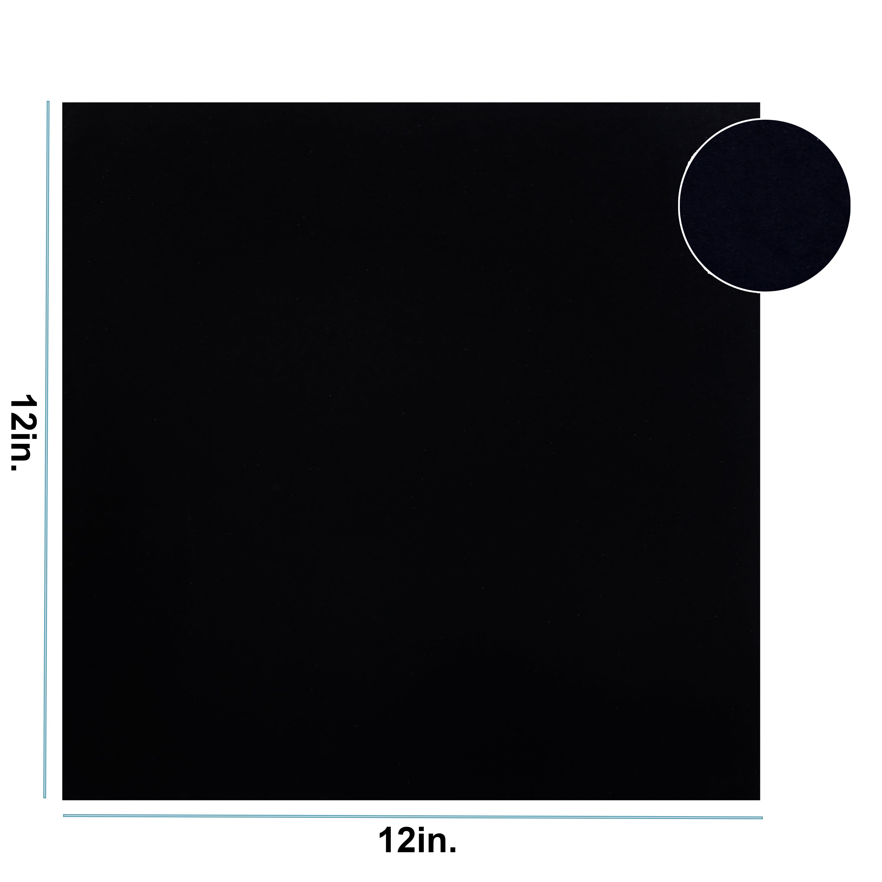 Card Stock 220Gsm 12Inch X 12Inch Black 1Sheet Lb