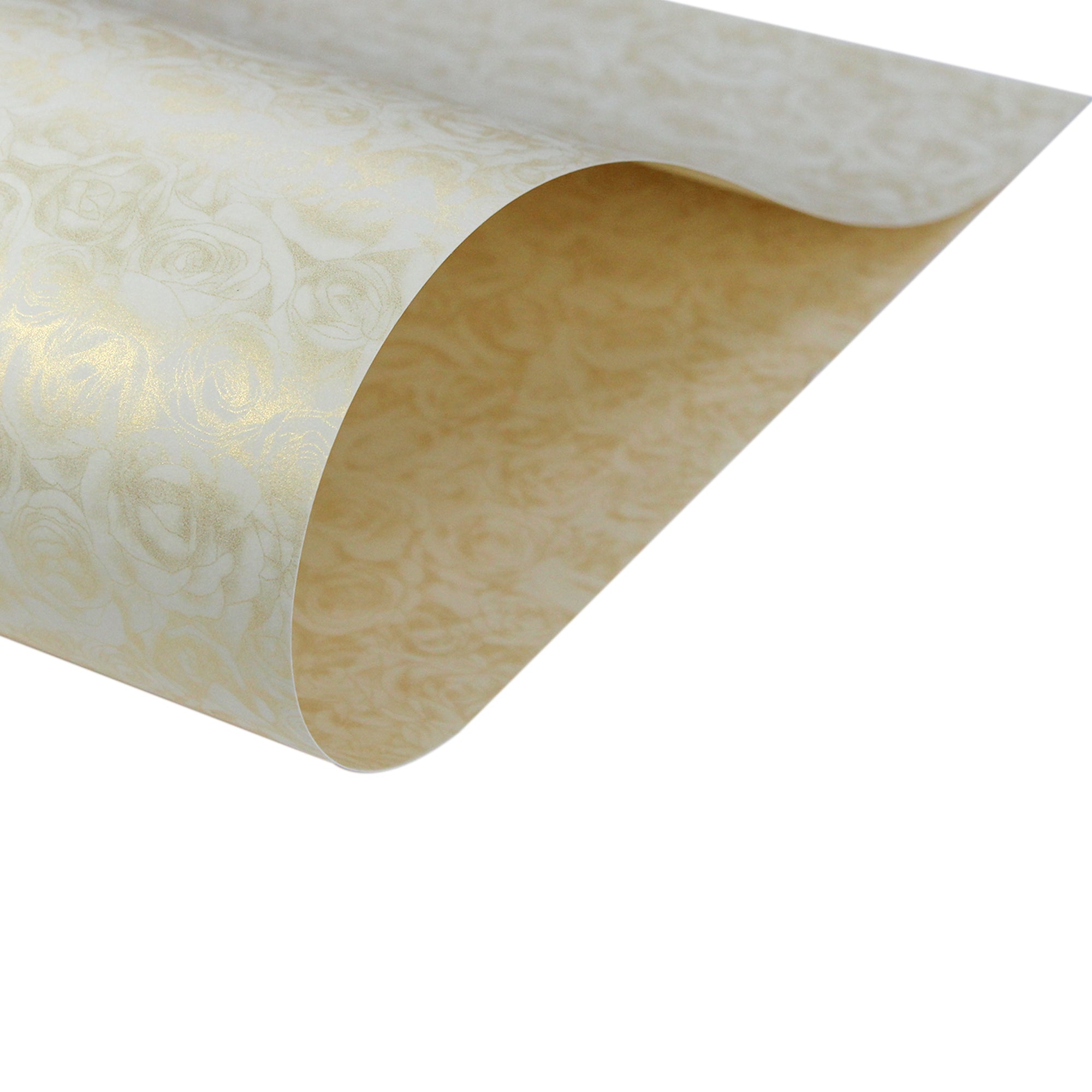 Card Stock Metallic 220Gsm 31Inch X 21Inch Printed Royal Rose Ivory 1Sheet Lb