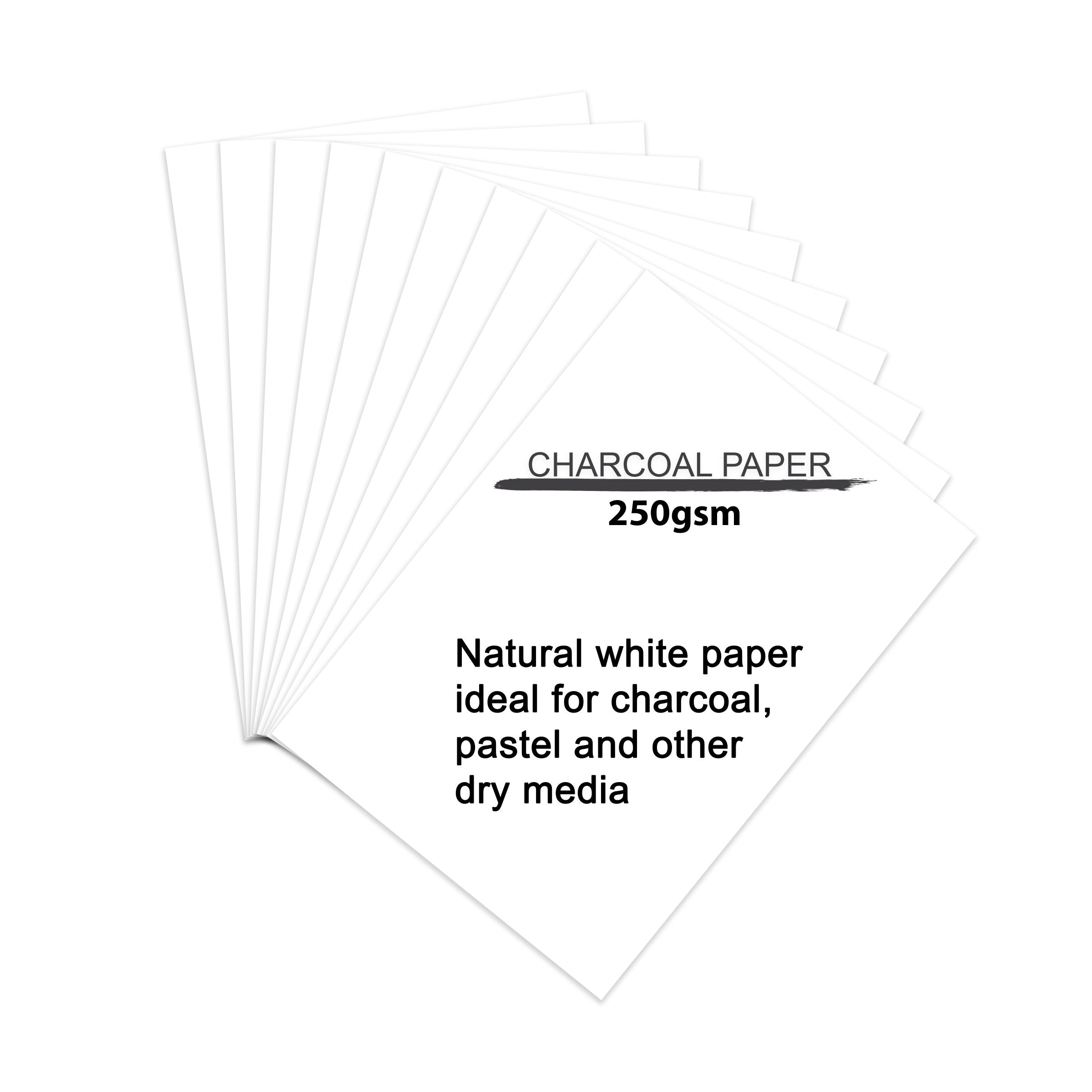 Charcoal Paper A4 Size 250 Gsm Pack Of 10 Sheets