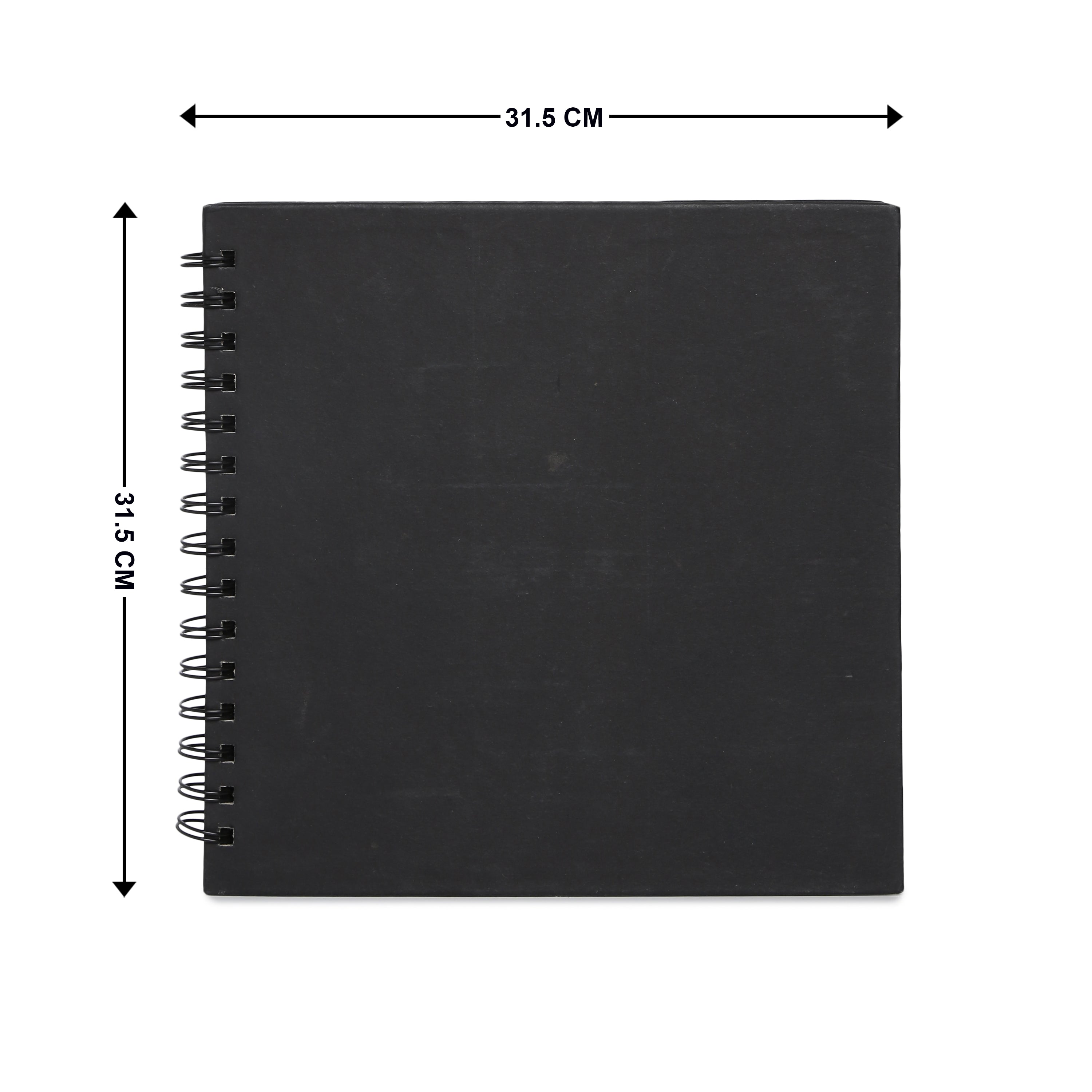 Little Birdie Scrapbook Album 8 x 8 - Black, 40 Sheets