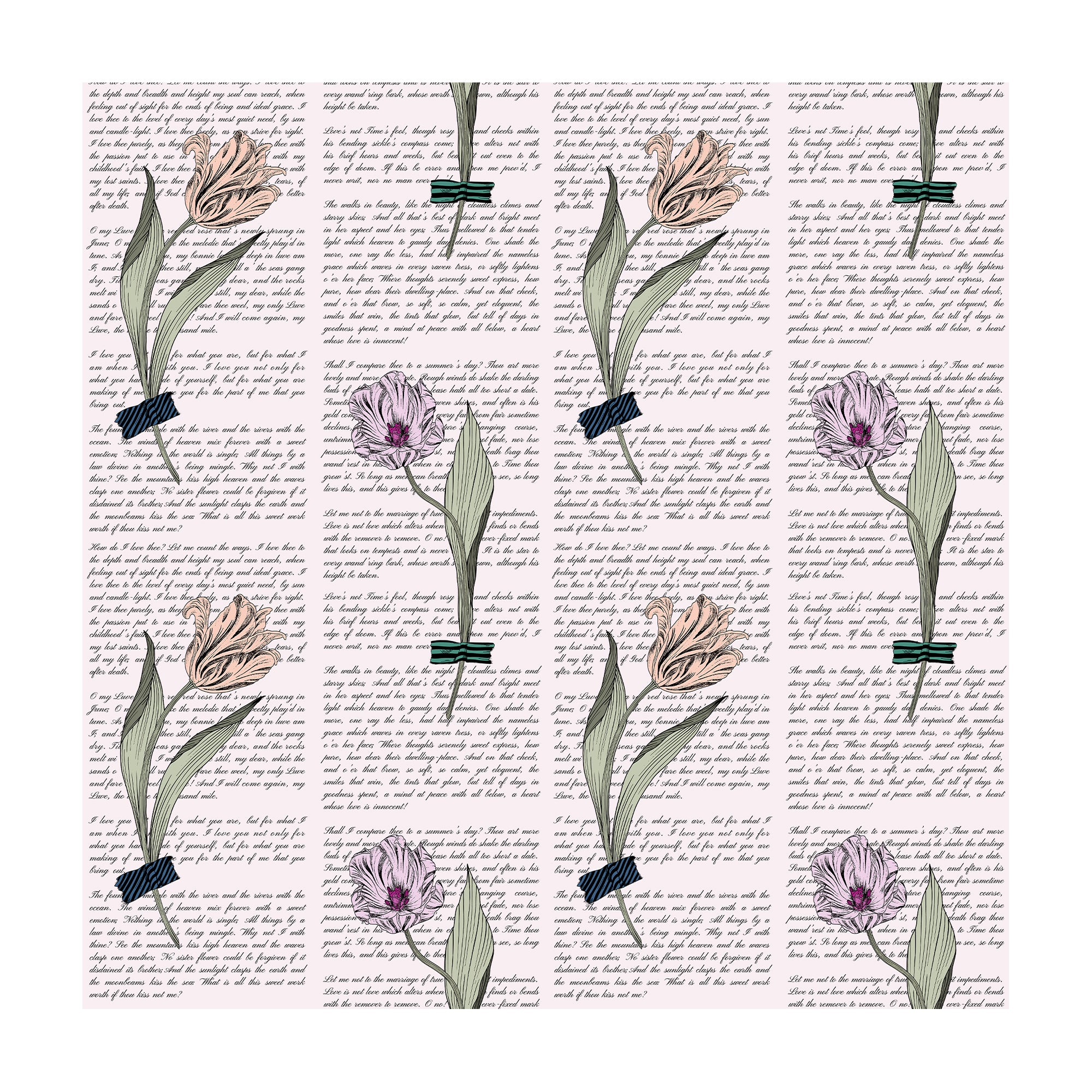 Printed Cardstock Pack - Botanical Garden, 12 X 12inch, 12Designs, 250gsm, 12Sheets