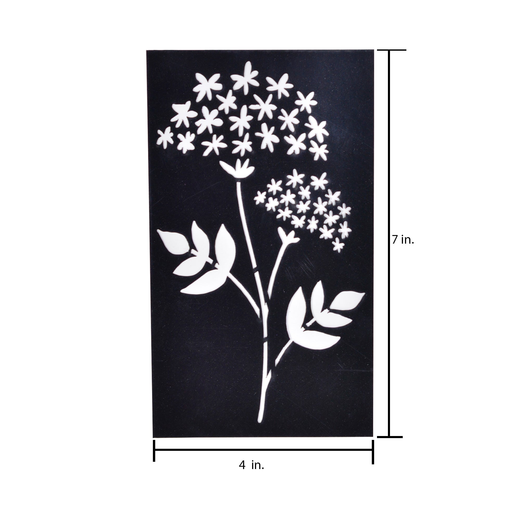 Stencil Blooming Duo - 4inch x 7inch, 1Pc