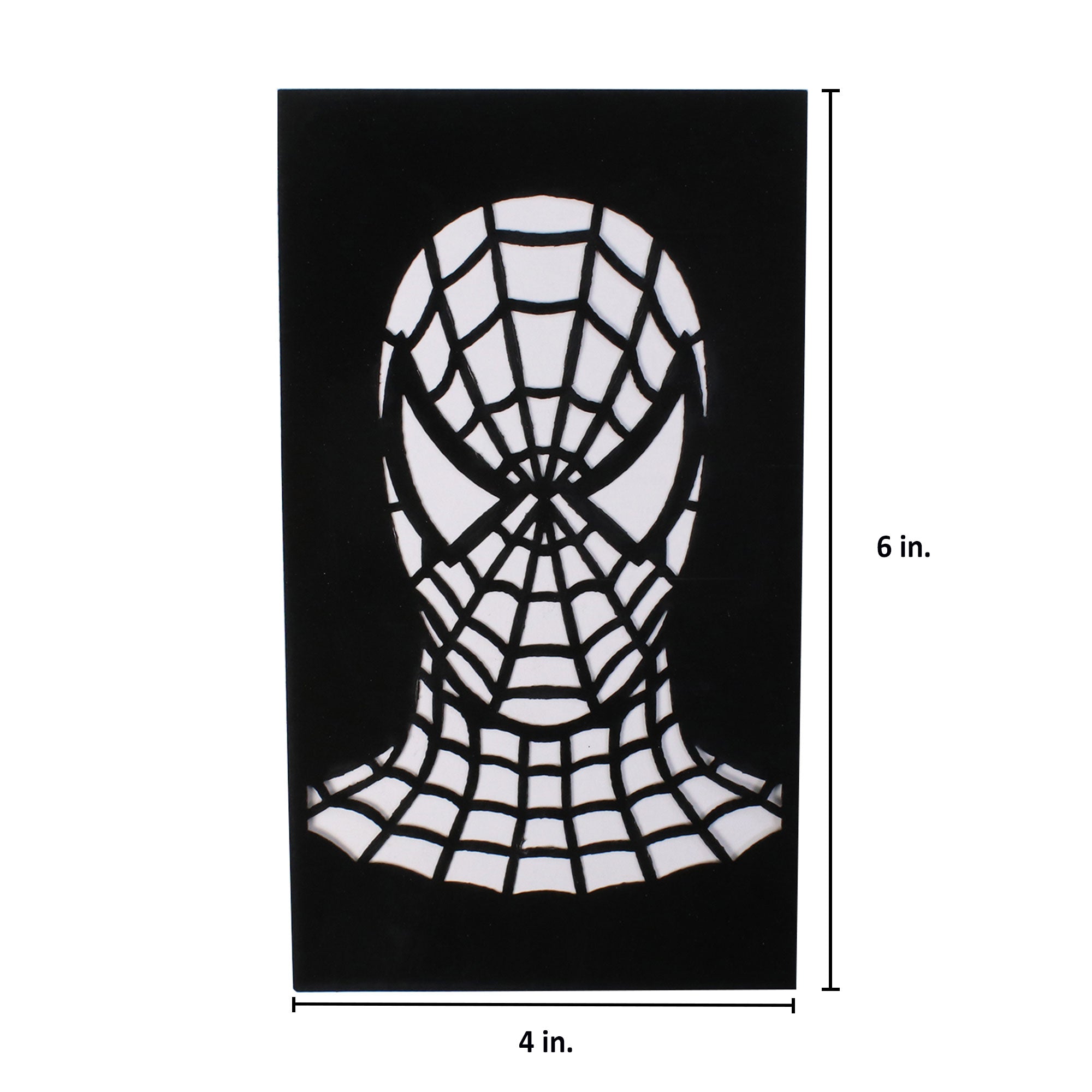 Stencil Spider-Man 4in x 7in 1Pc