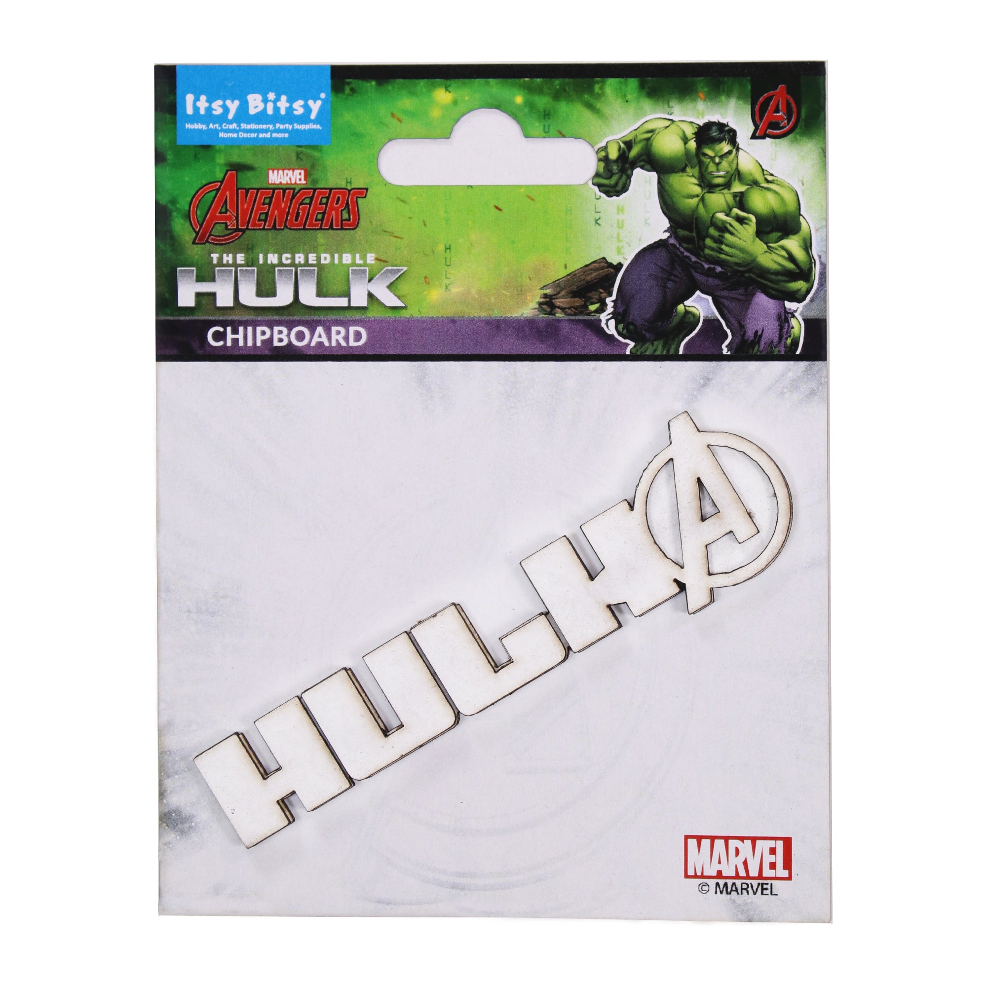 Primed Chipboard 1.5mm Hulk Avenger 1Pc