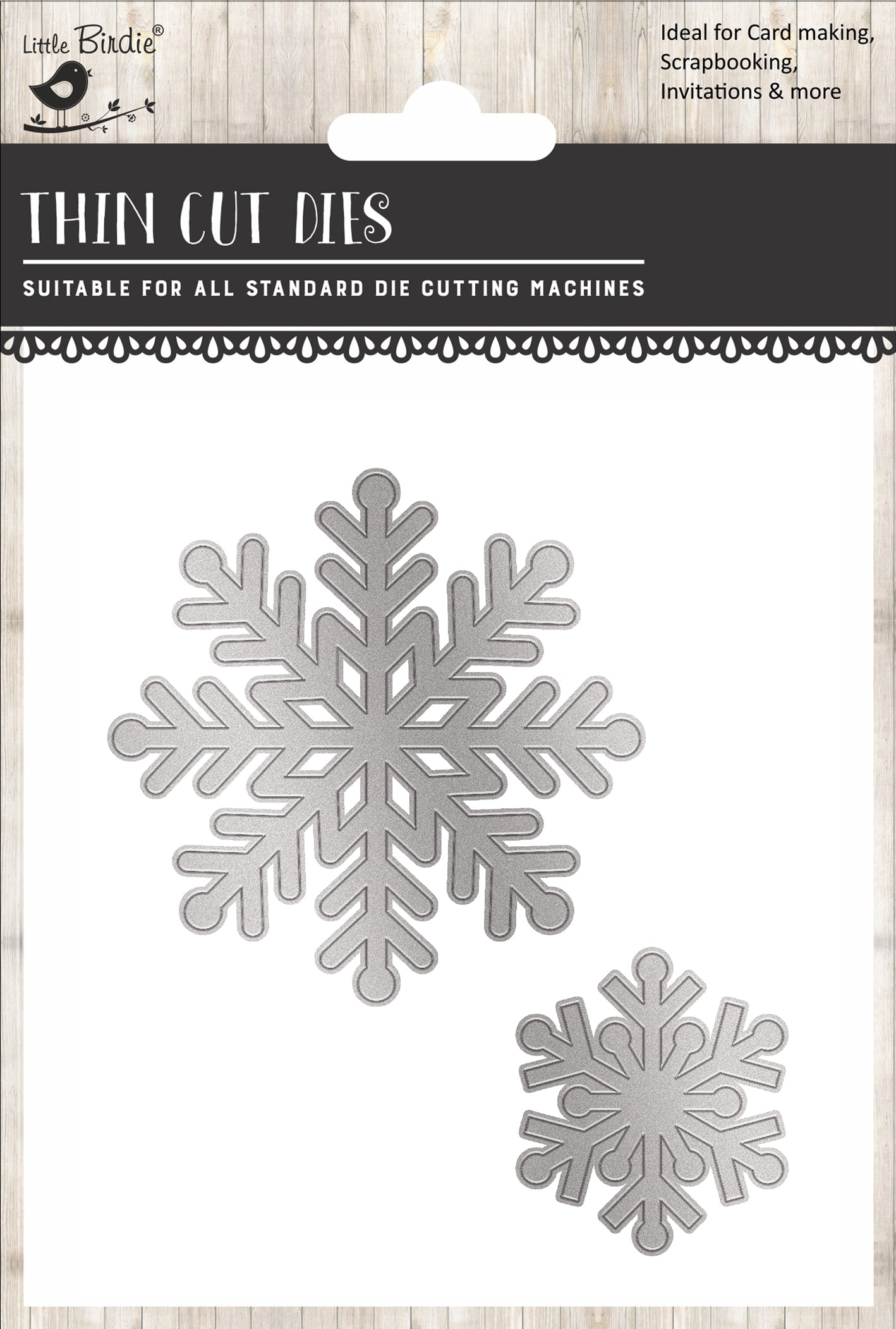 Christmas Thin Cut -Dies Snowflakes 93 x 72mm 2pc