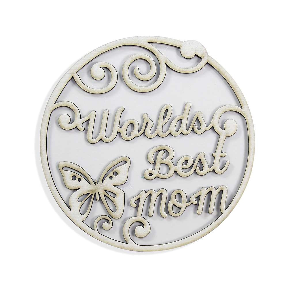 Little Birdie Chipboard - World'S Best Mom