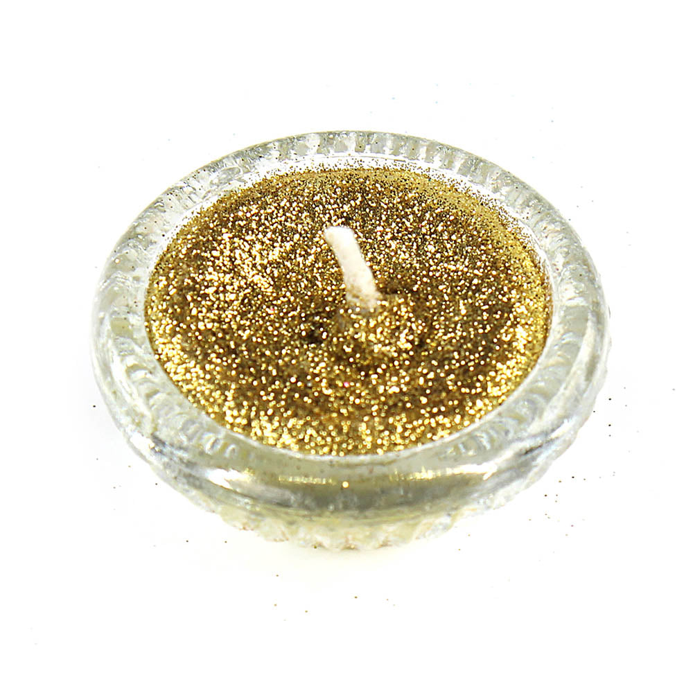 Little Birdie Glitter Candle Set 4pcs -Gold
