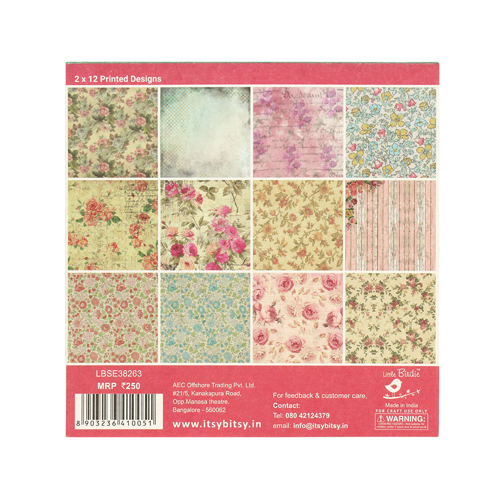 Floral Stack 6X6 Inch 24Sheets Lb