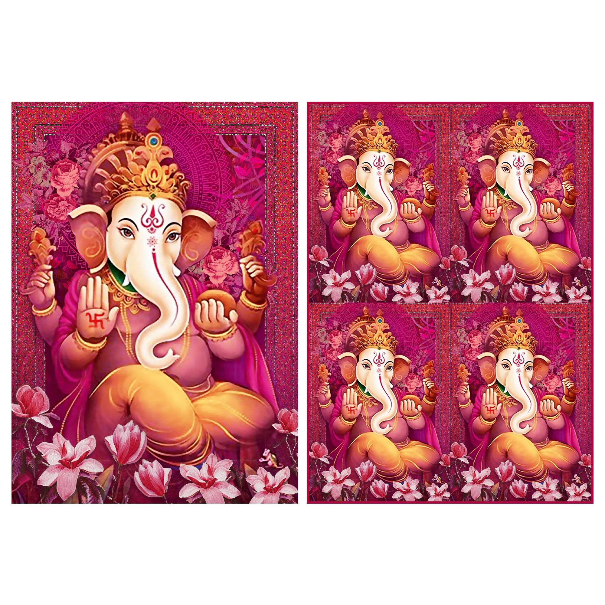 Filament Decoupage Paper A4 Size 2Sheets- Ganesha Celebration