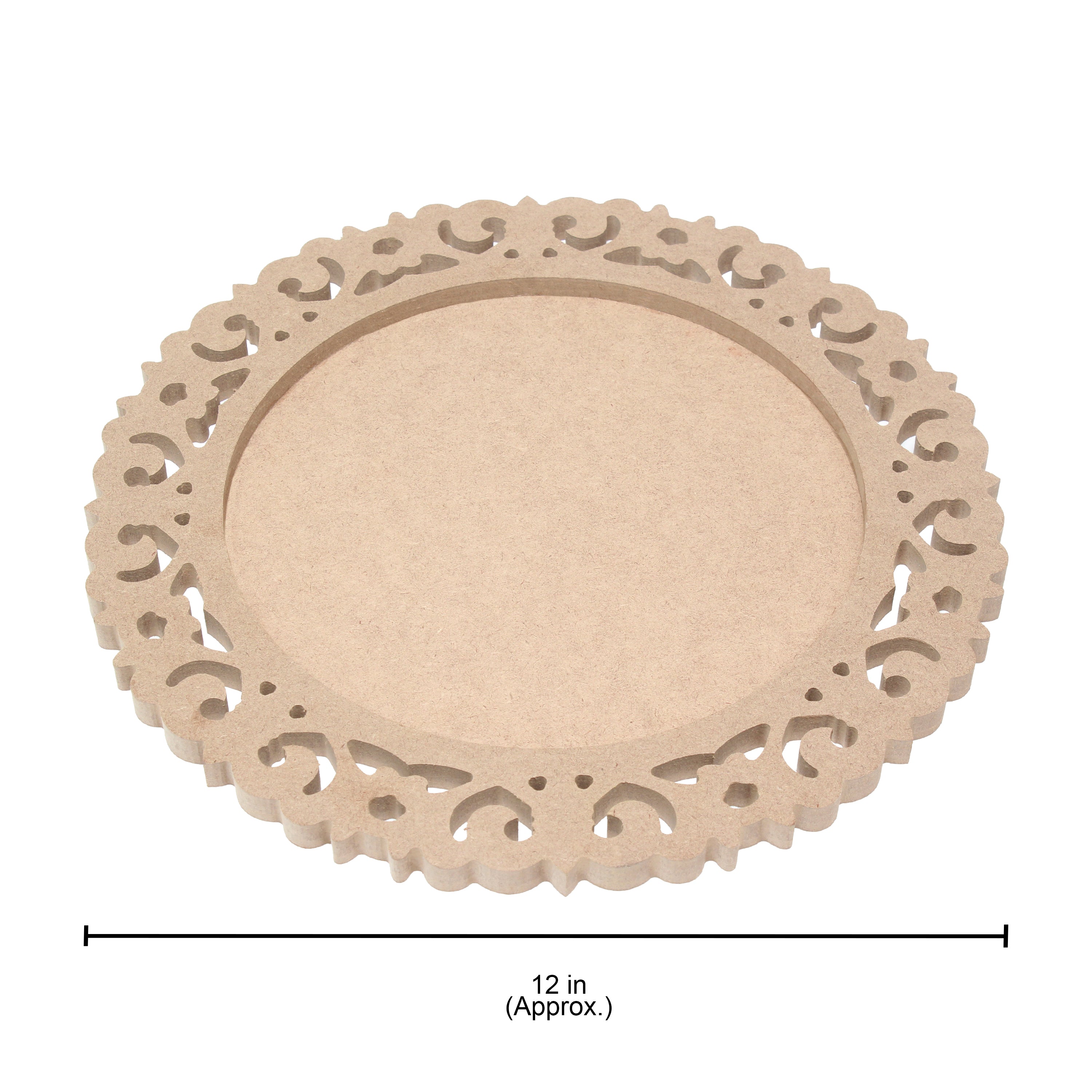 Mdf Pooja Thali, 5.5Mm Thickness 12 inch Dia, 1Pc