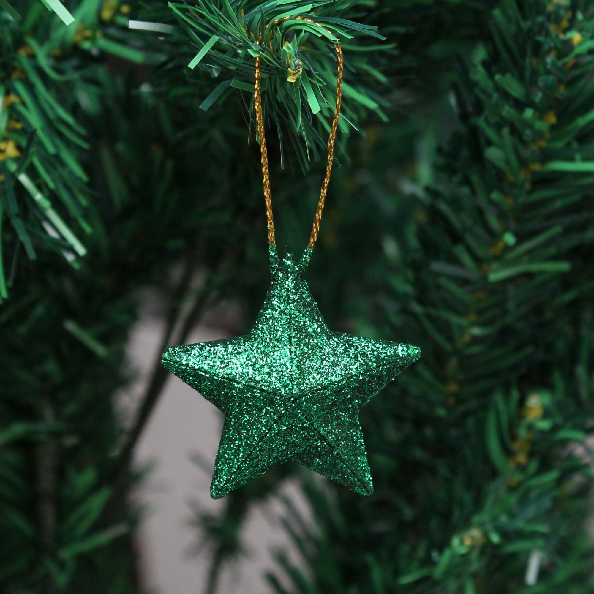 Estrela Decorativa Q Festas Verde Brilhante