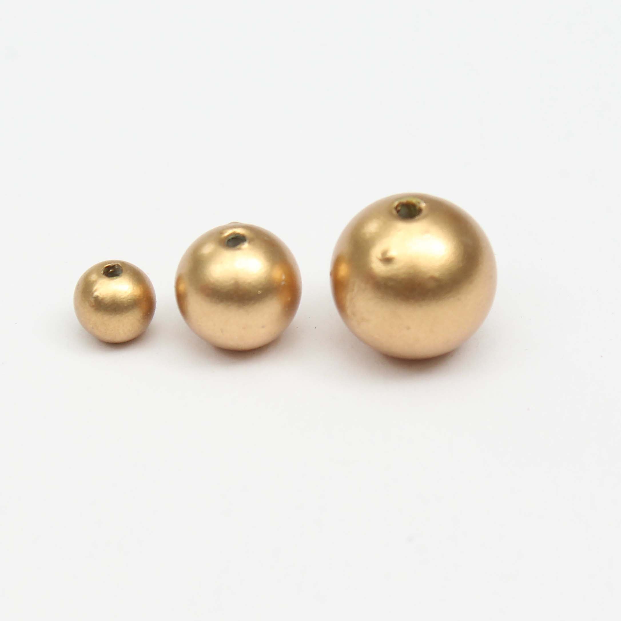 Christmas Elements - Gold Pearl Beads, Assorted Size - 6mm,10mm,12mm, 30g