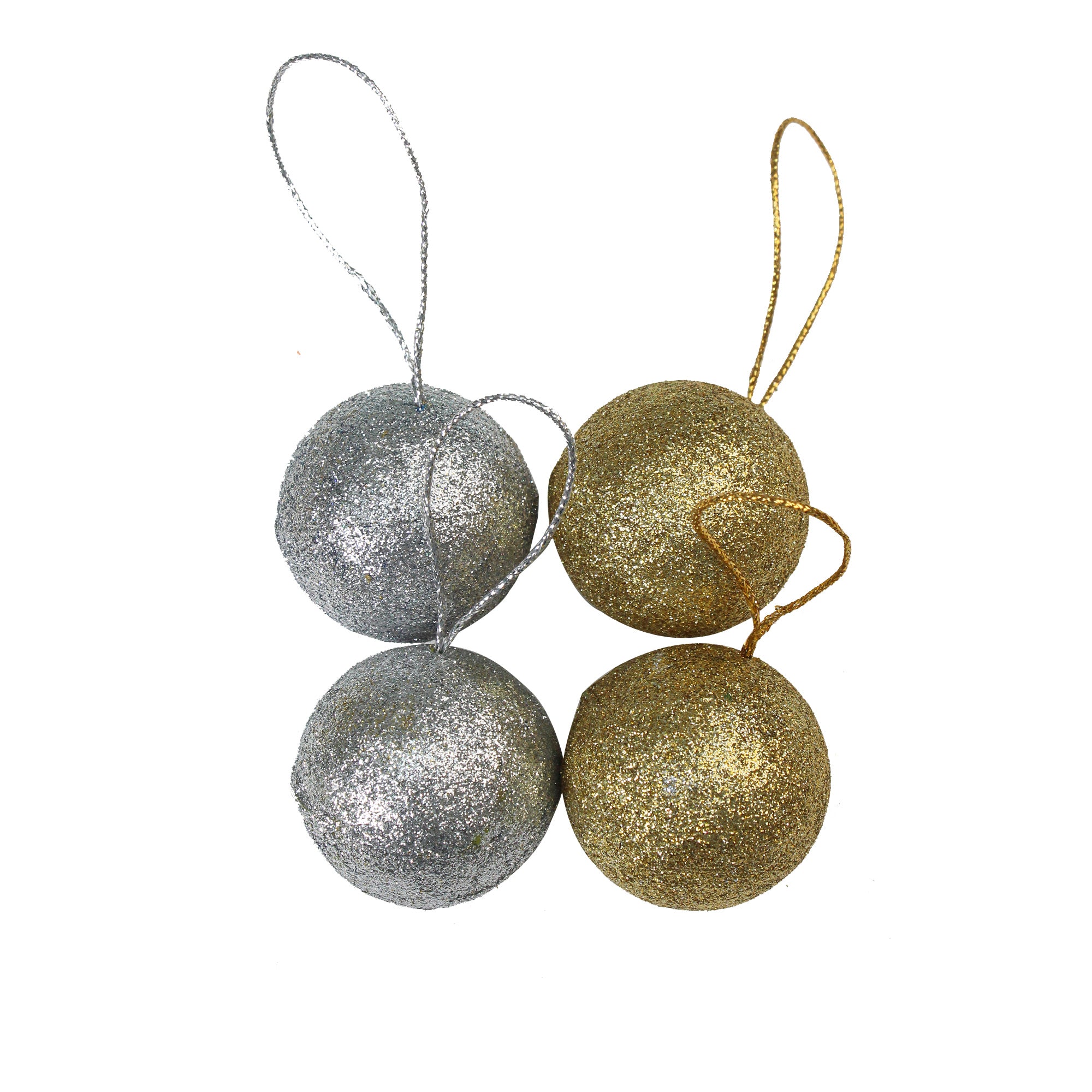 Handmade Christmas Ornaments - Gold & Silver, Assorted