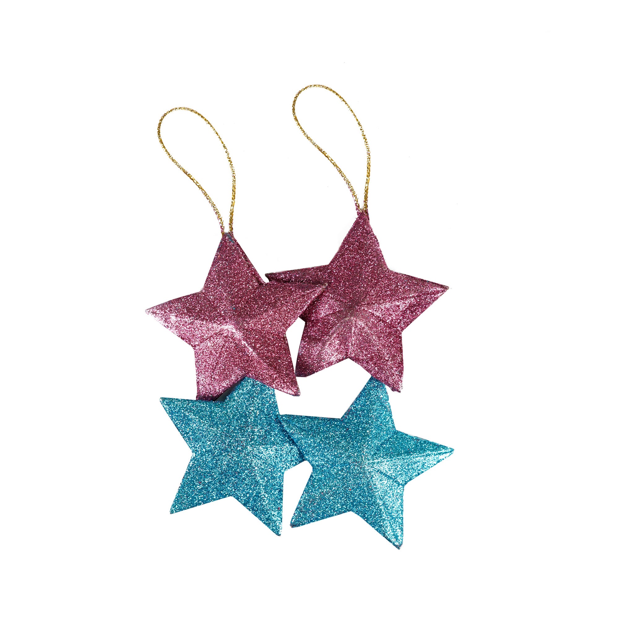 Handmade Christmas Ornaments - Bright Colours, Assorted