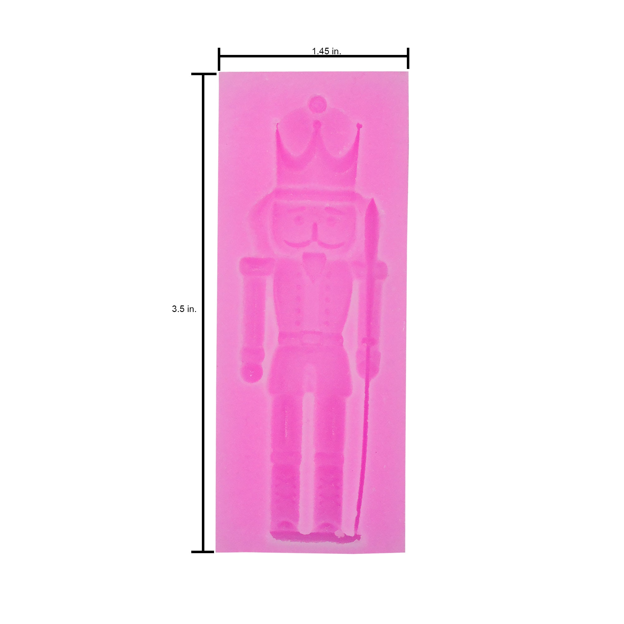 Silicone Mould Nutcracker - W 1.456 X L 3.54inch, D - 10mm, 1pc
