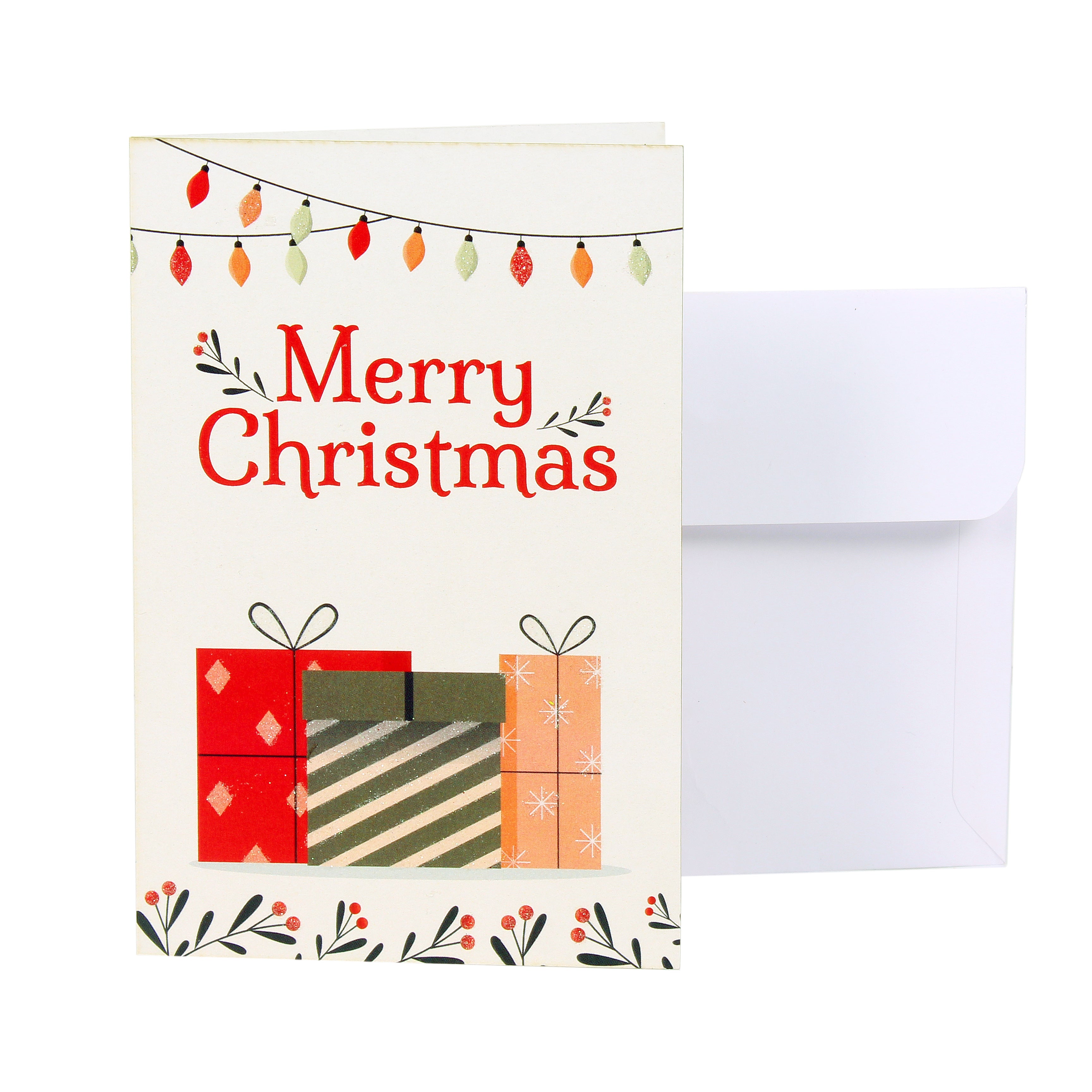 Christmas Greeting Card & Envelope Joy 4 X 6inch 2pc