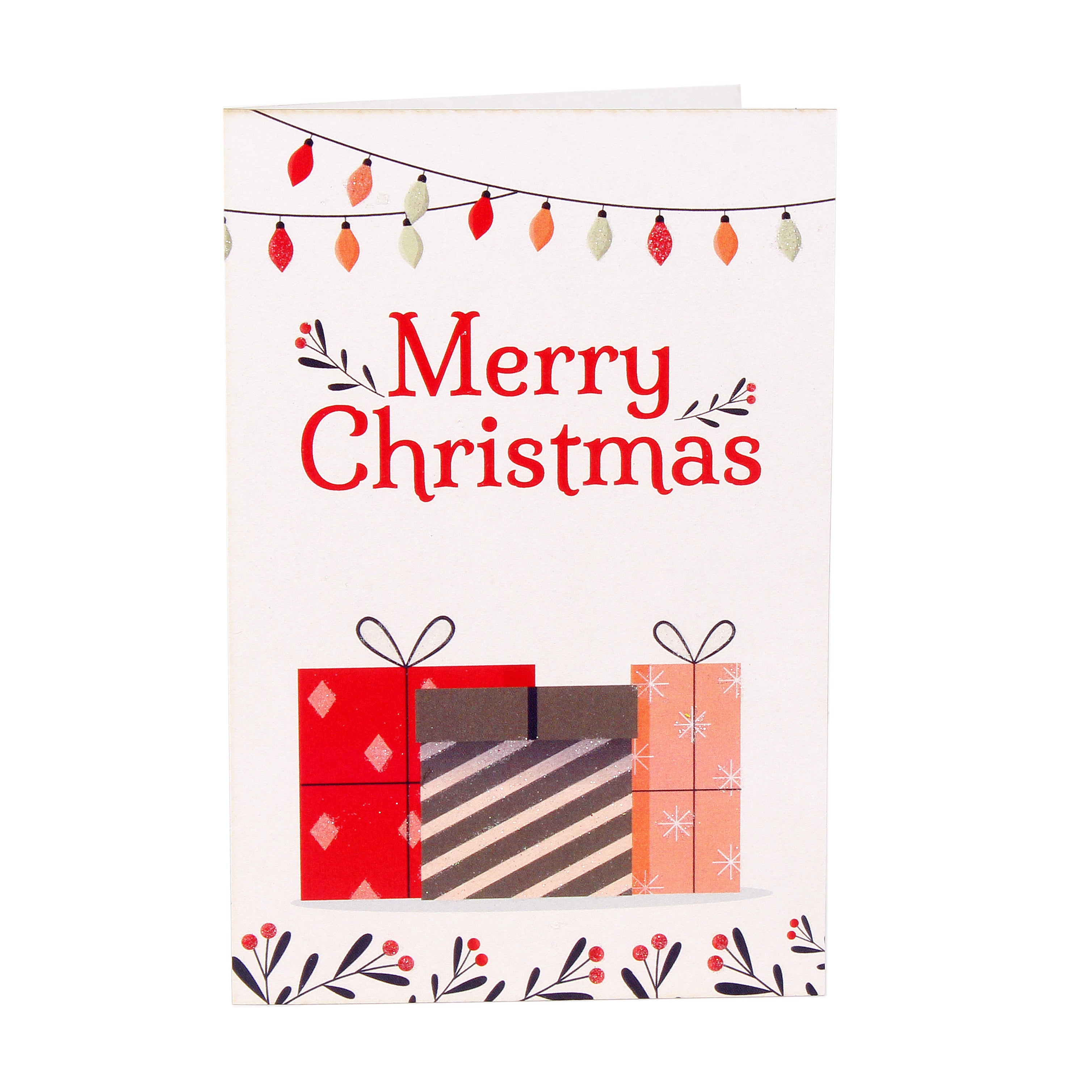 Christmas Greeting Card & Envelopes 6 Design 4 X 6inch