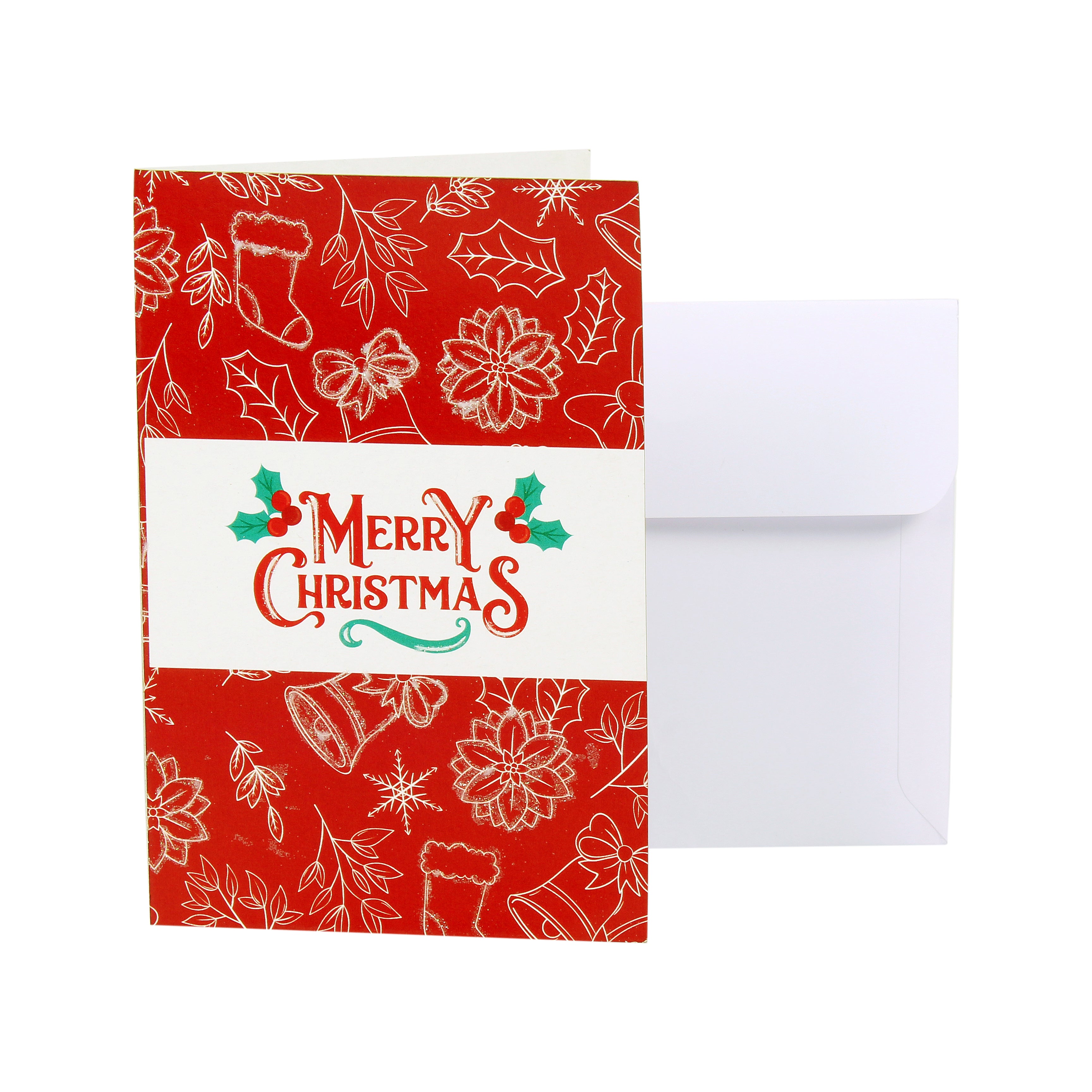 Christmas Greeting Card & Envelope Cheer 4 X 6inch 2pc