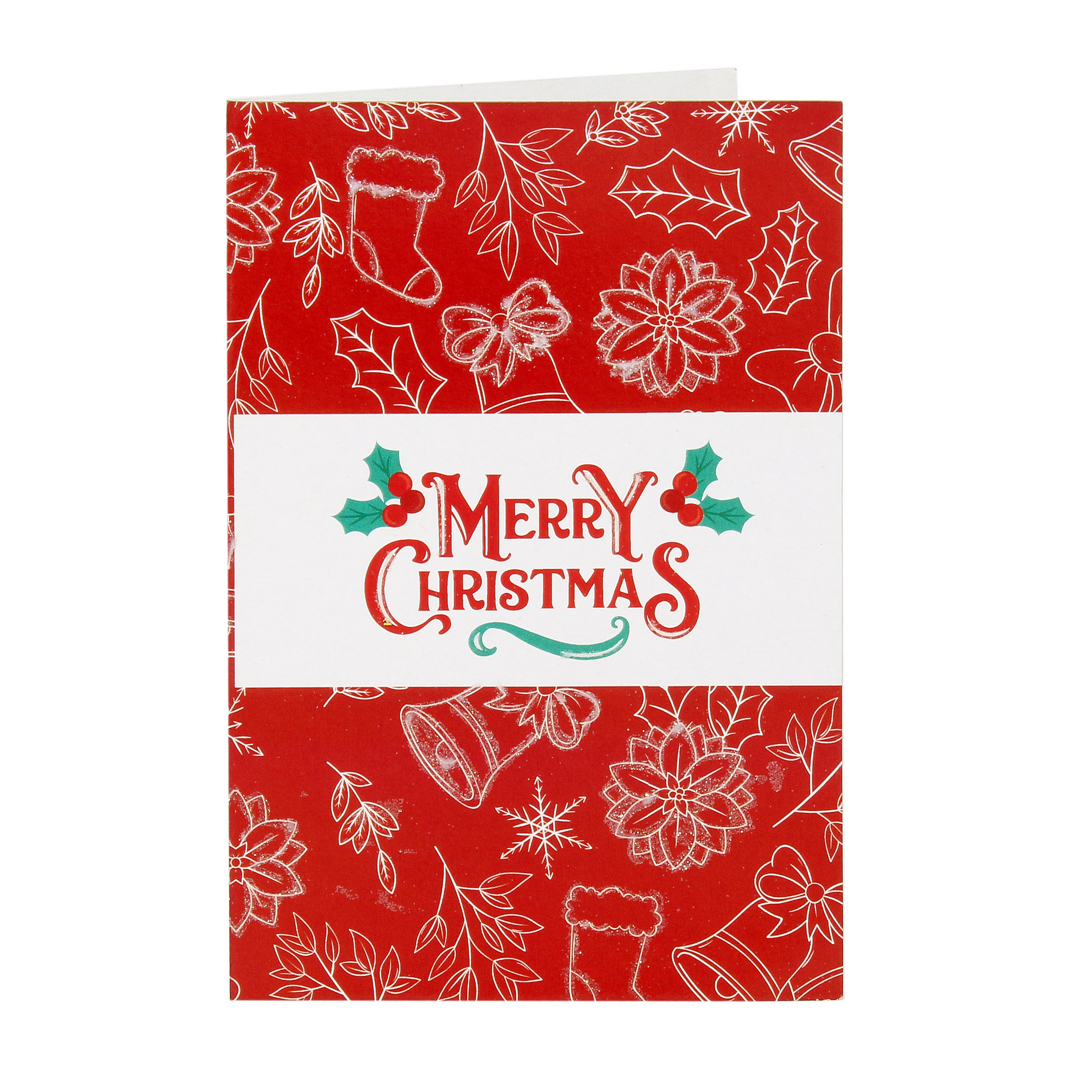 Christmas Greeting Card & Envelopes 6 Design 4 X 6inch