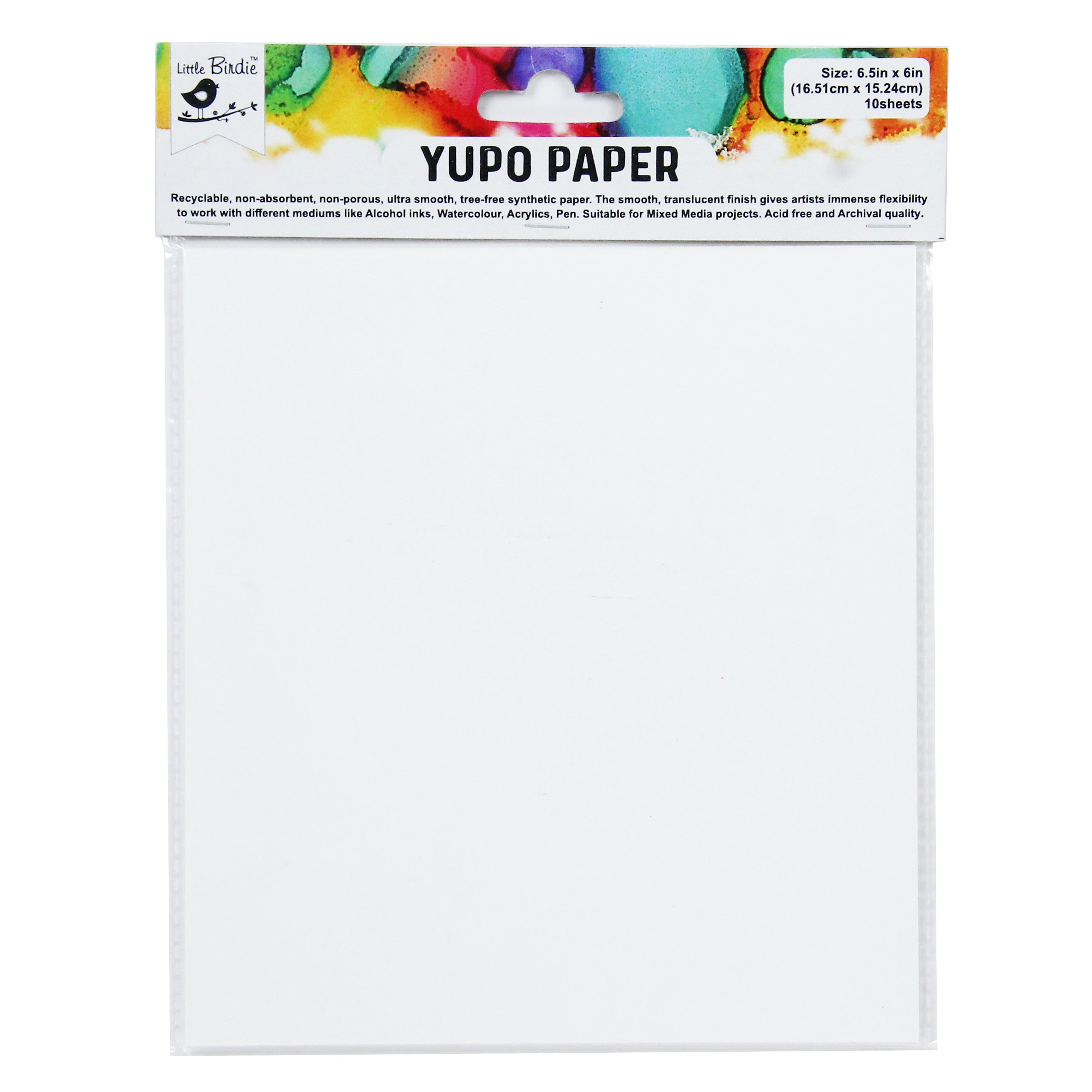 Yupo Paper White 6.5 X 6inch 10Sheets