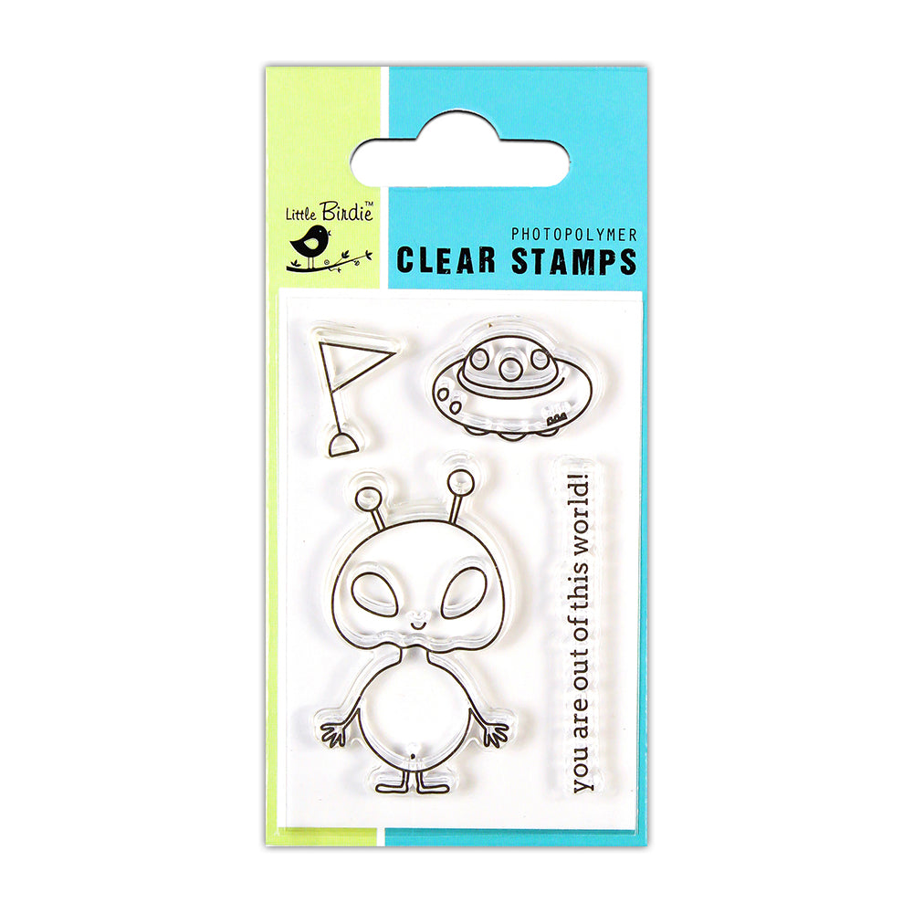 Clear Stamps - Out Of This World, 2 X 3, 4Pc