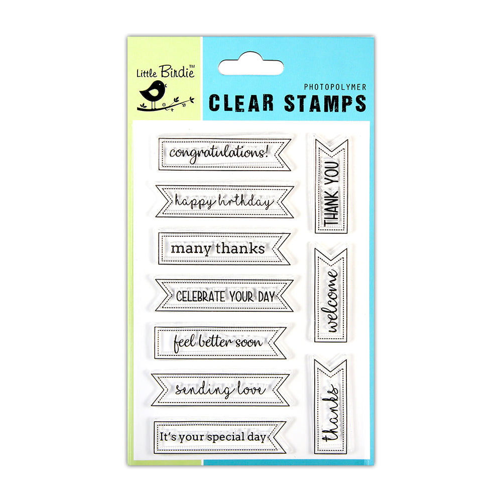 Clear Stamp Greeting Bulletin 4.5Inch X 6.5Inch 10Pc Pbci Ib