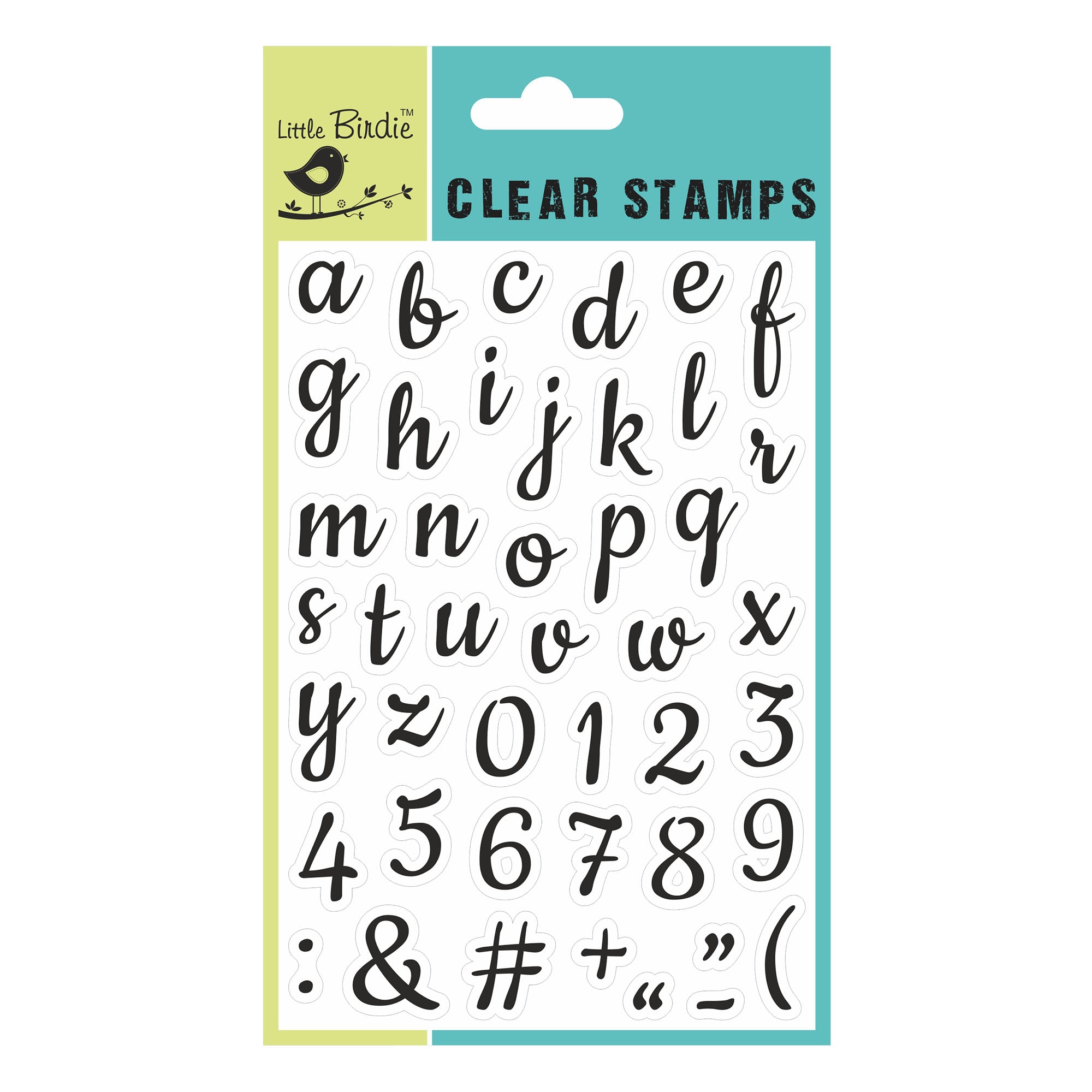 Clear Stamp 4Inch X 6Inch Alphanumeric Jumble 44Pc Pbci Lb