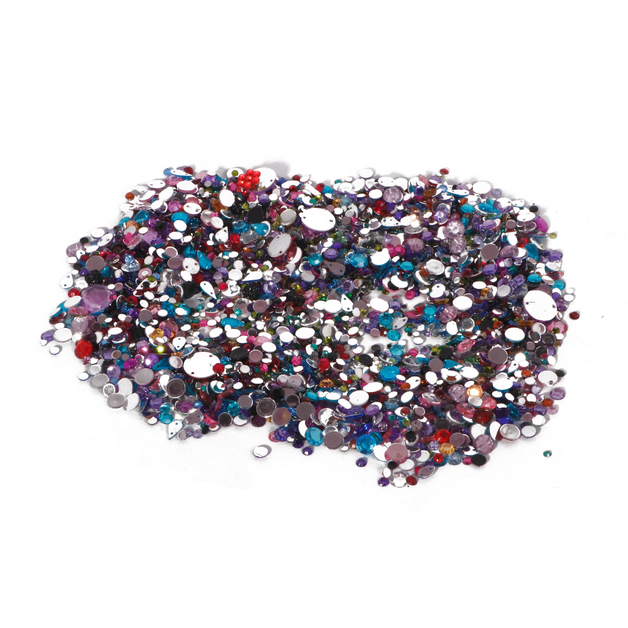 Craft Gems Assorted Sizes 100Gm Lb