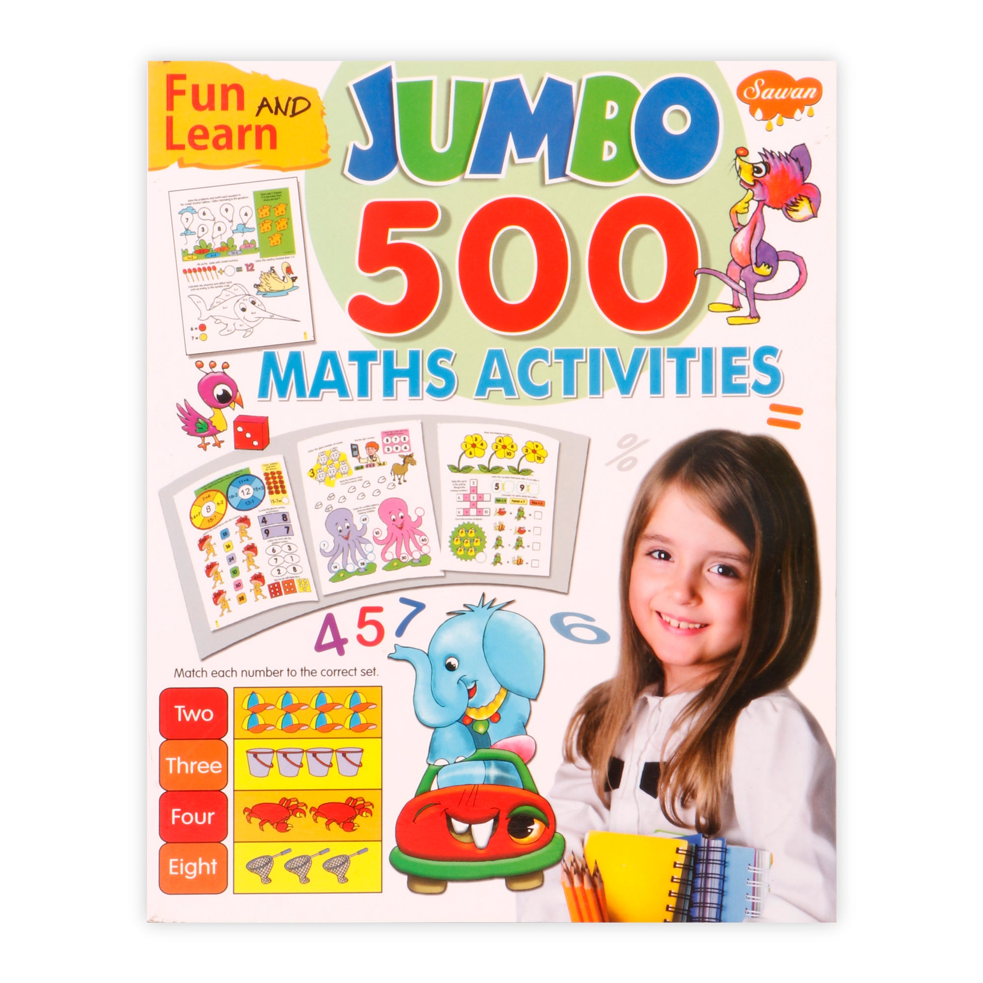 Fun And Learn Jumbo 500 Maths Activities 1Book