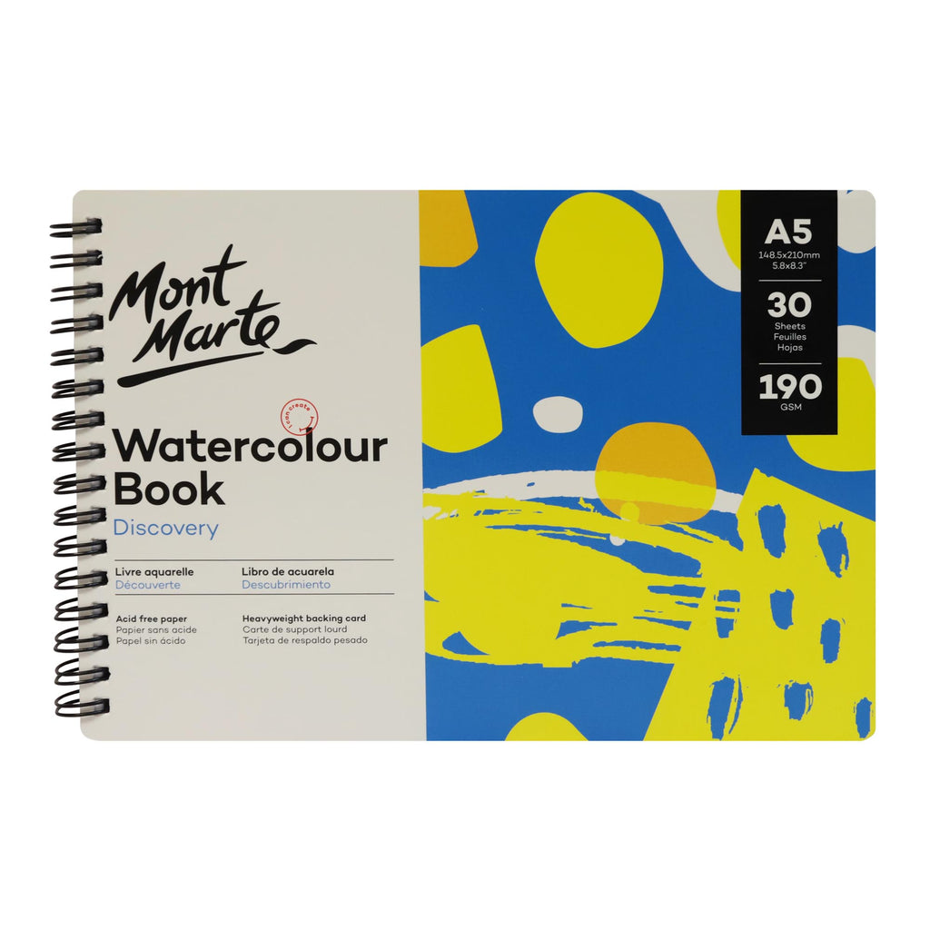 Mont Marte Watercolour Book 190Gsm A5 – Itsy Bitsy