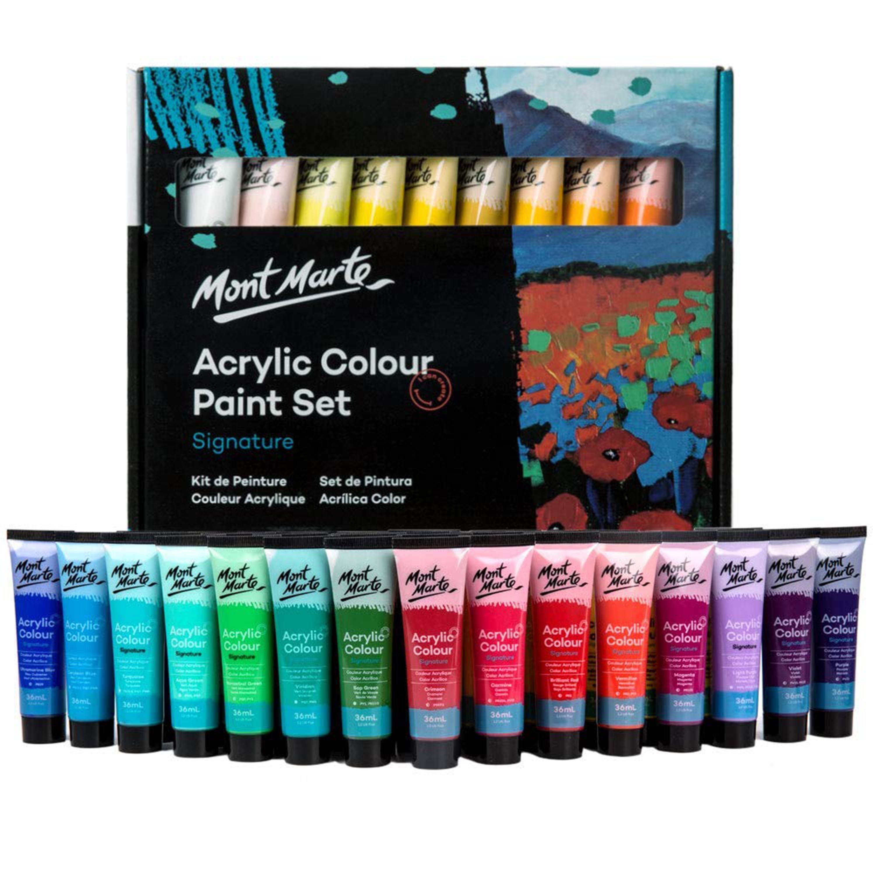 Paint Set For Kids (Acrylic) - 27 piece set Ages 7 + – Loomini
