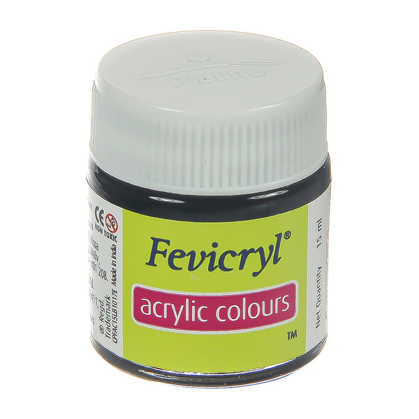 Fevicryl Acrylic Colours Black 15Ml Bottle – Itsy Bitsy