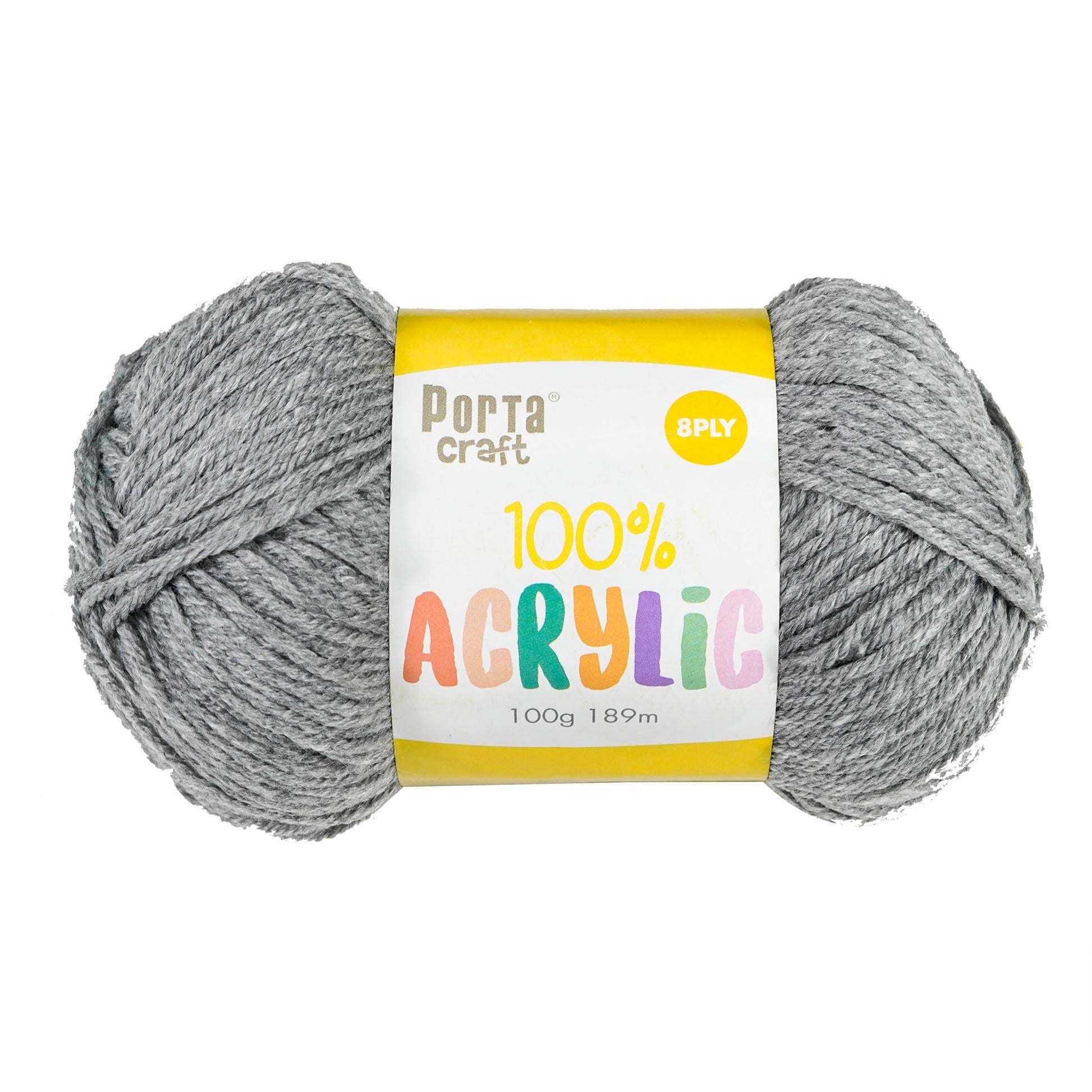 Porta Craft Acrylic Yarn 100% 100Gm 189M 8Ply Multi Rarity - VC – Itsy Bitsy