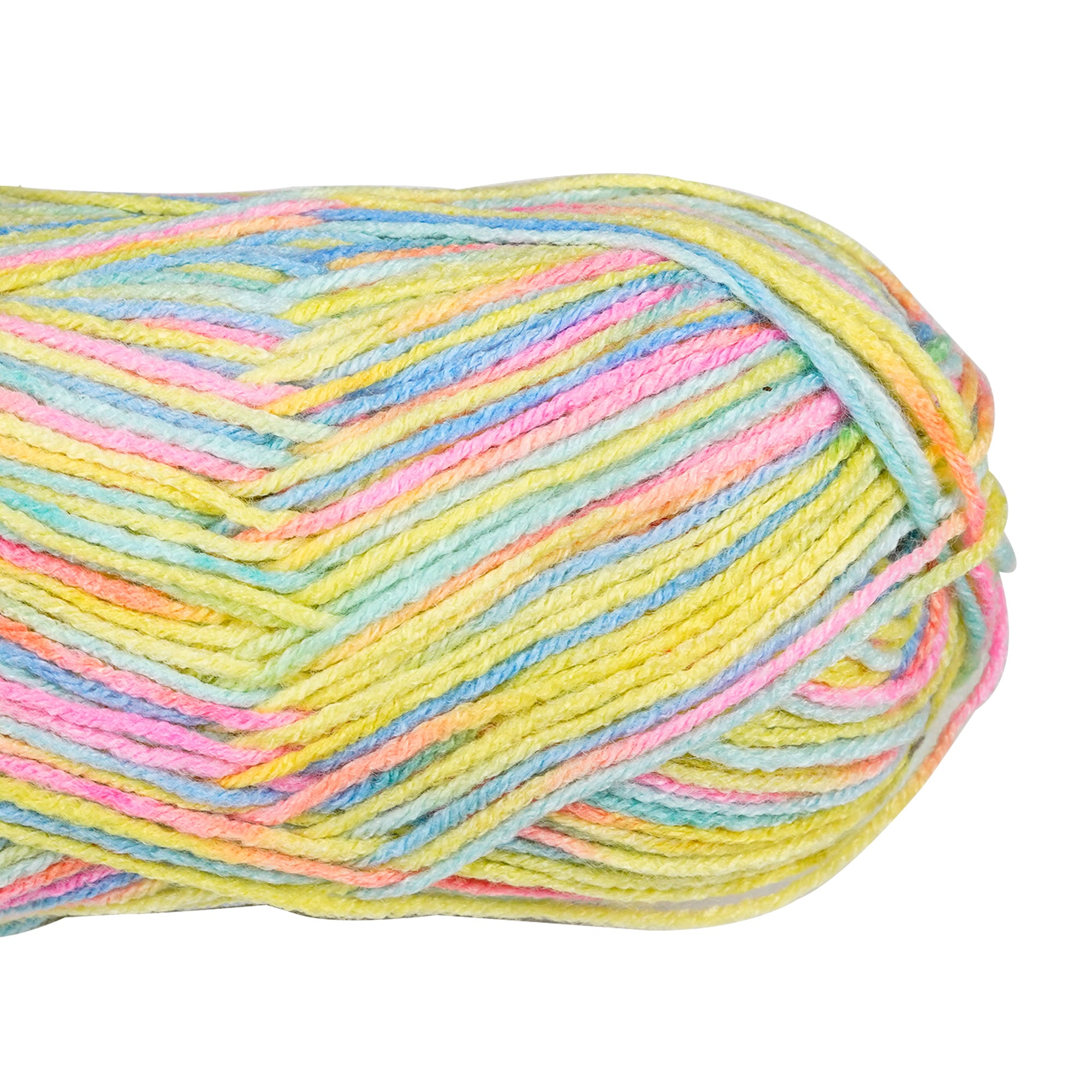 Porta Craft Acrylic Yarn 100% 100Gm 189M 8Ply Mult Rainbow