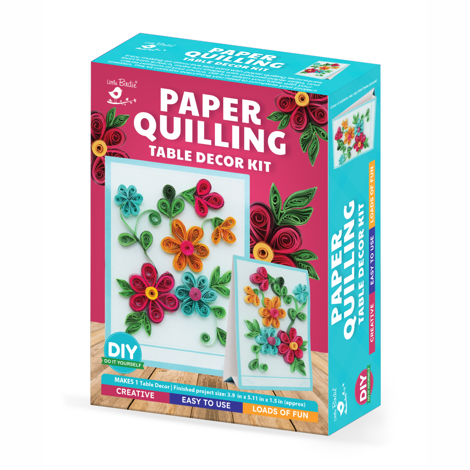 Diy Paper Quilling Table Decore Kit 1It Box Lb