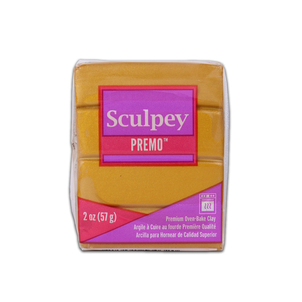 Sculpey Premo Clay- Gold, 2 Ounce, 57gm