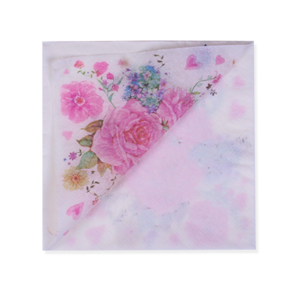 Decoupage Napkin Country Rose 13X13 Inch -1Pc