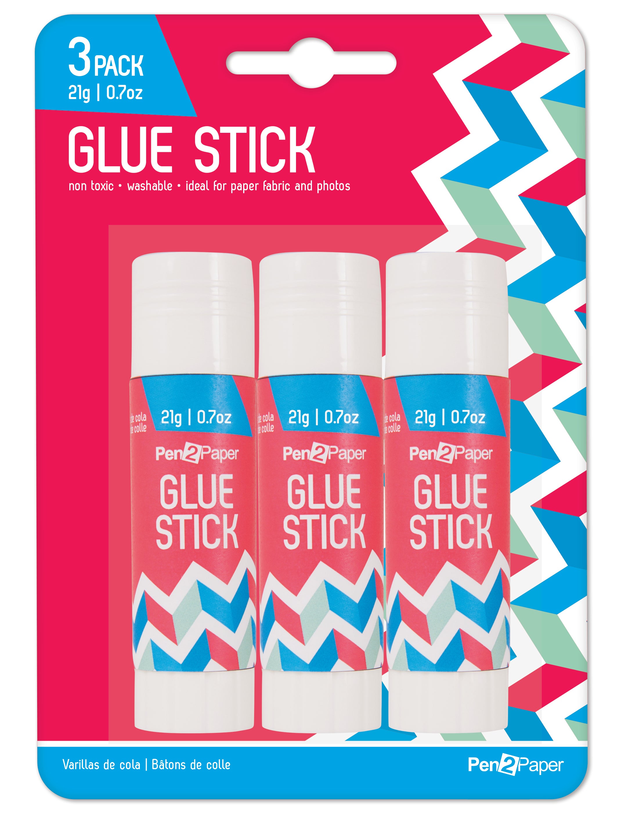Glue Stick 21G 3Pcs 1Pk Ub