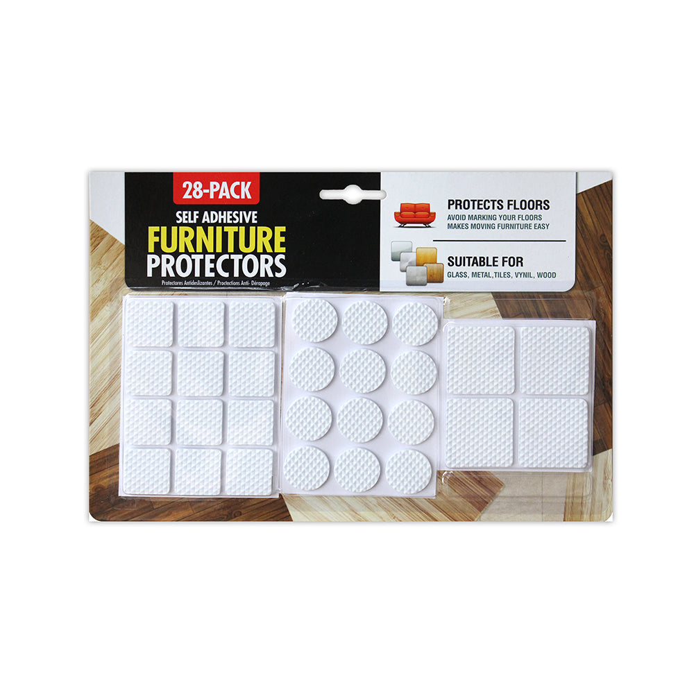 Furniture Protector- White, 28 Pieces