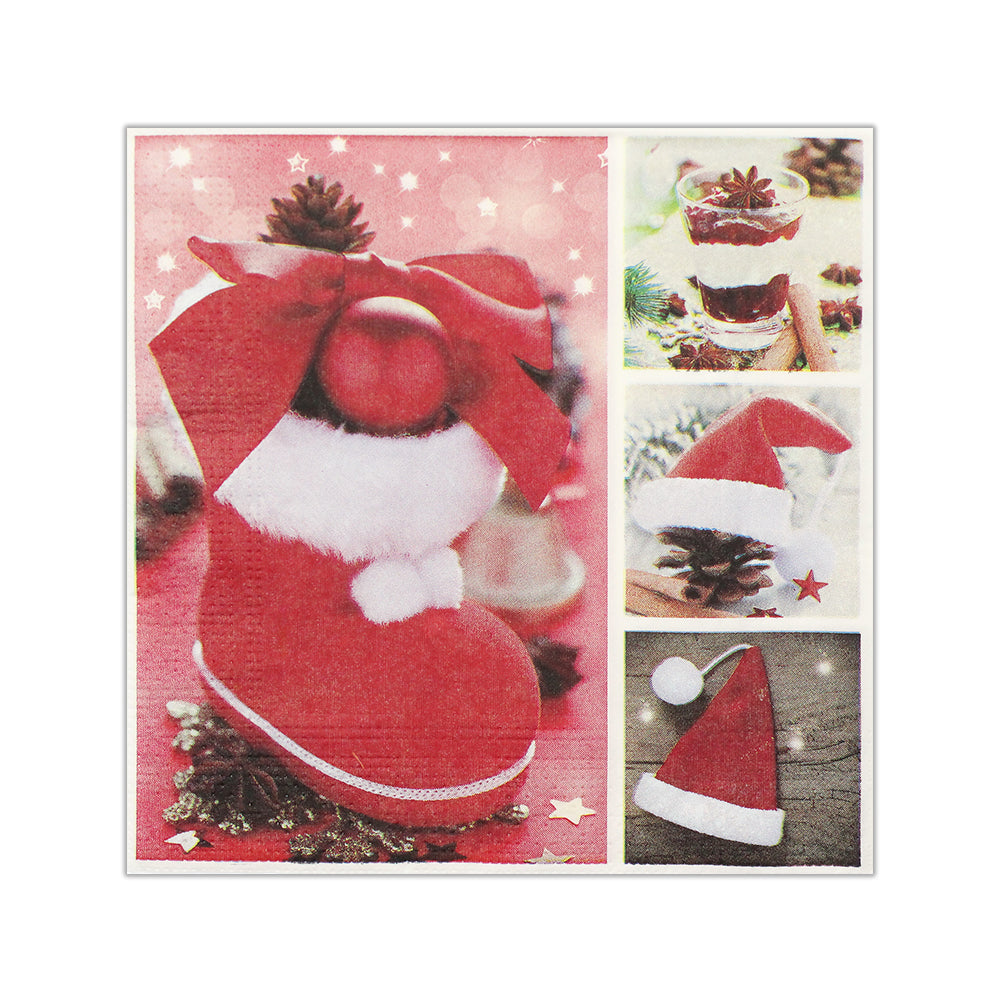 Decoupage Christmas Napkin - Christmas Treats, 12x12 inch, 3 Ply, 1pc