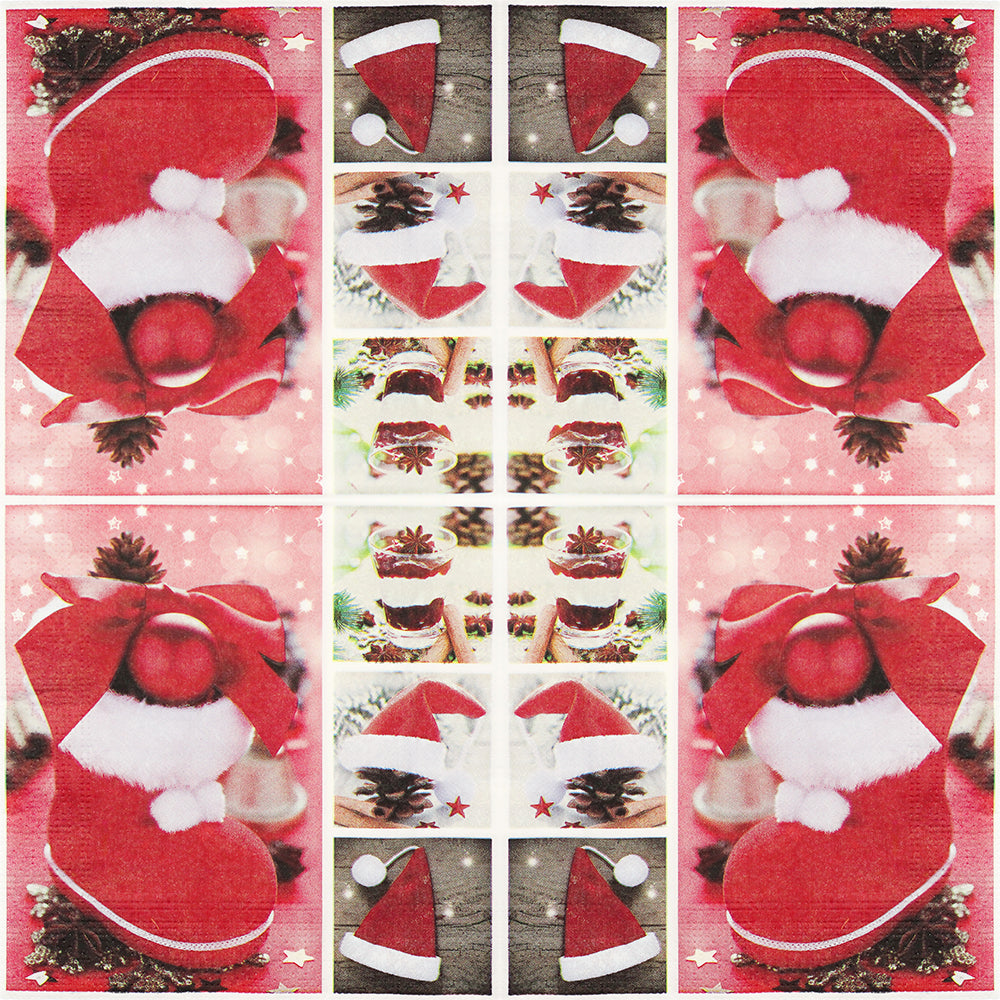 Decoupage Christmas Napkin - Christmas Treats, 12x12 inch, 3 Ply, 1pc