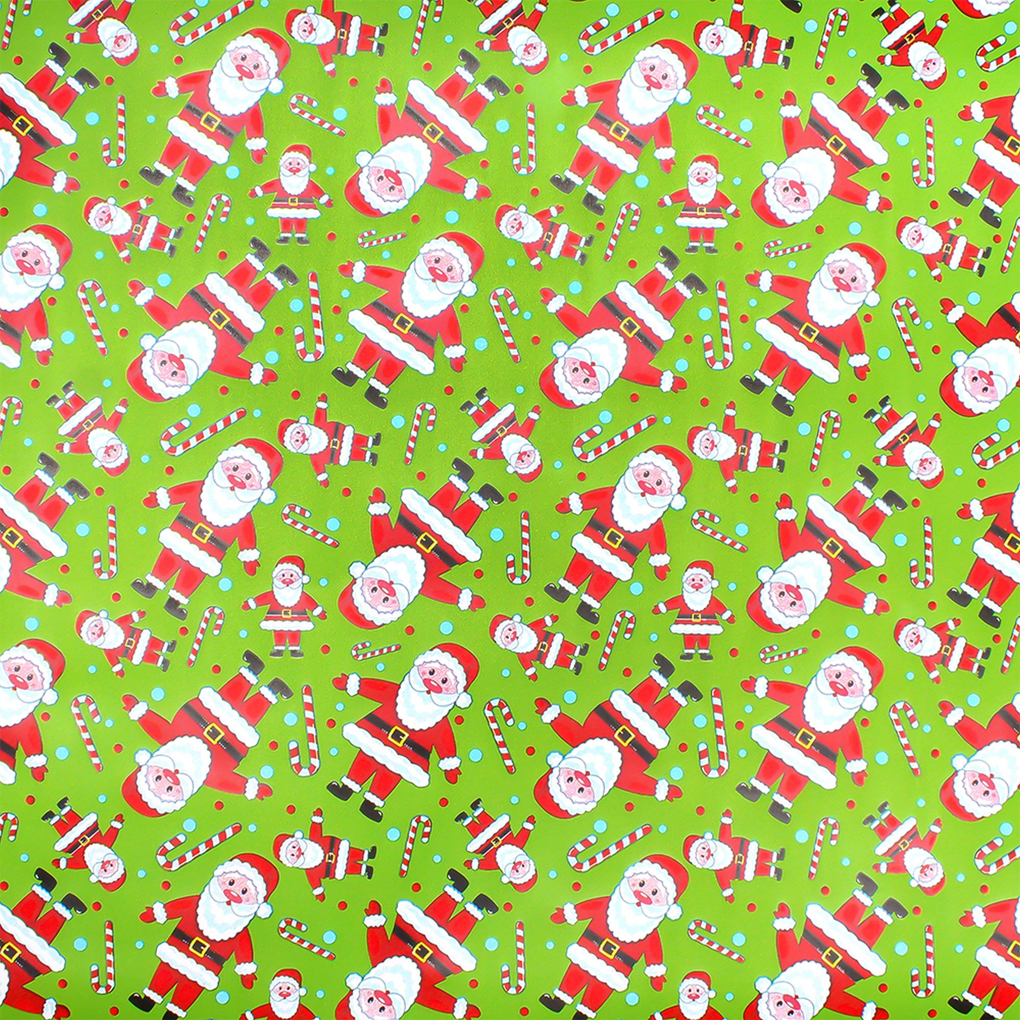 Christmas Gift Wrapping Paper - Happy Santa, 70Cm X 5M, 1Roll