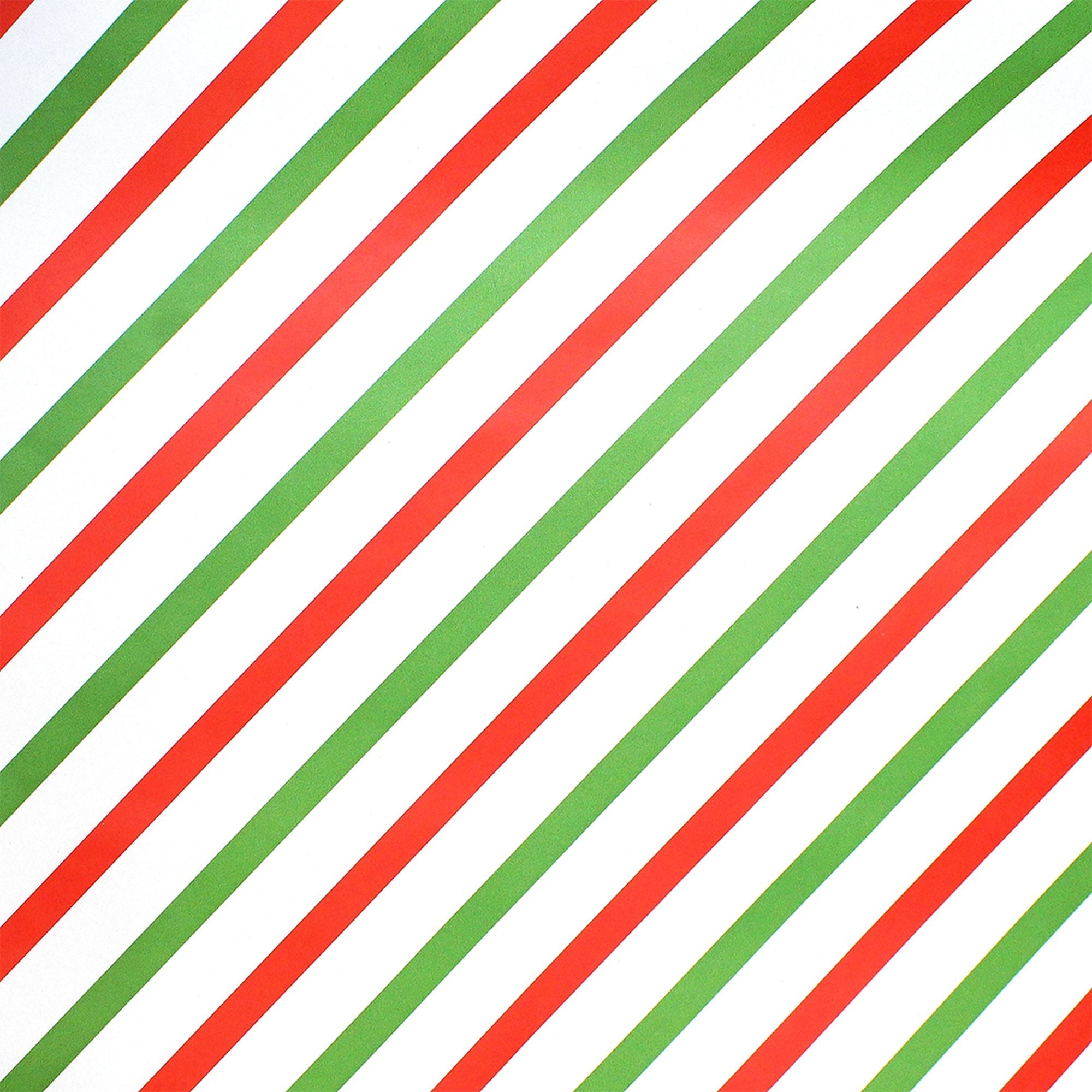 Christmas Gift  Wrapping Paper -  Stripes, 70Cm X 5M, 1Roll