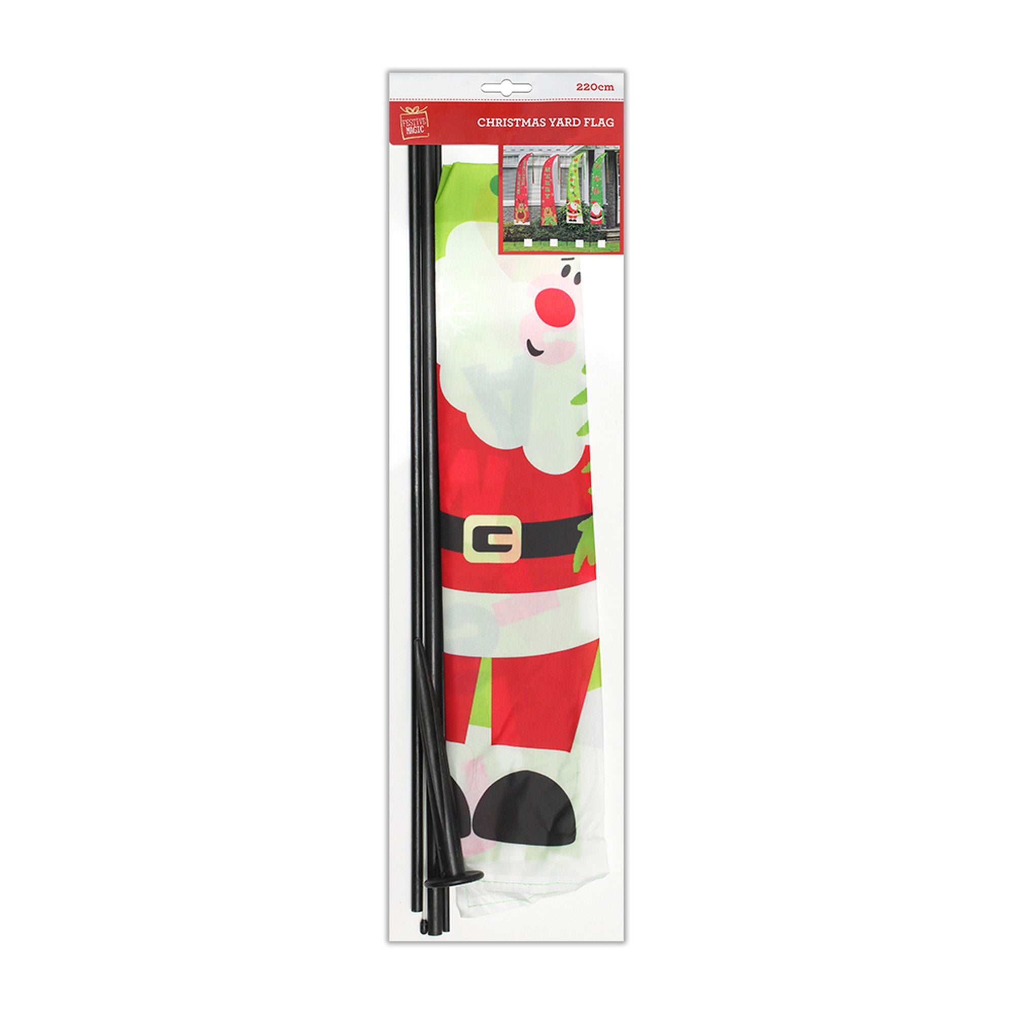 Christmas Yard Flag Merry Christmas 220Cm Xb0051 Ub