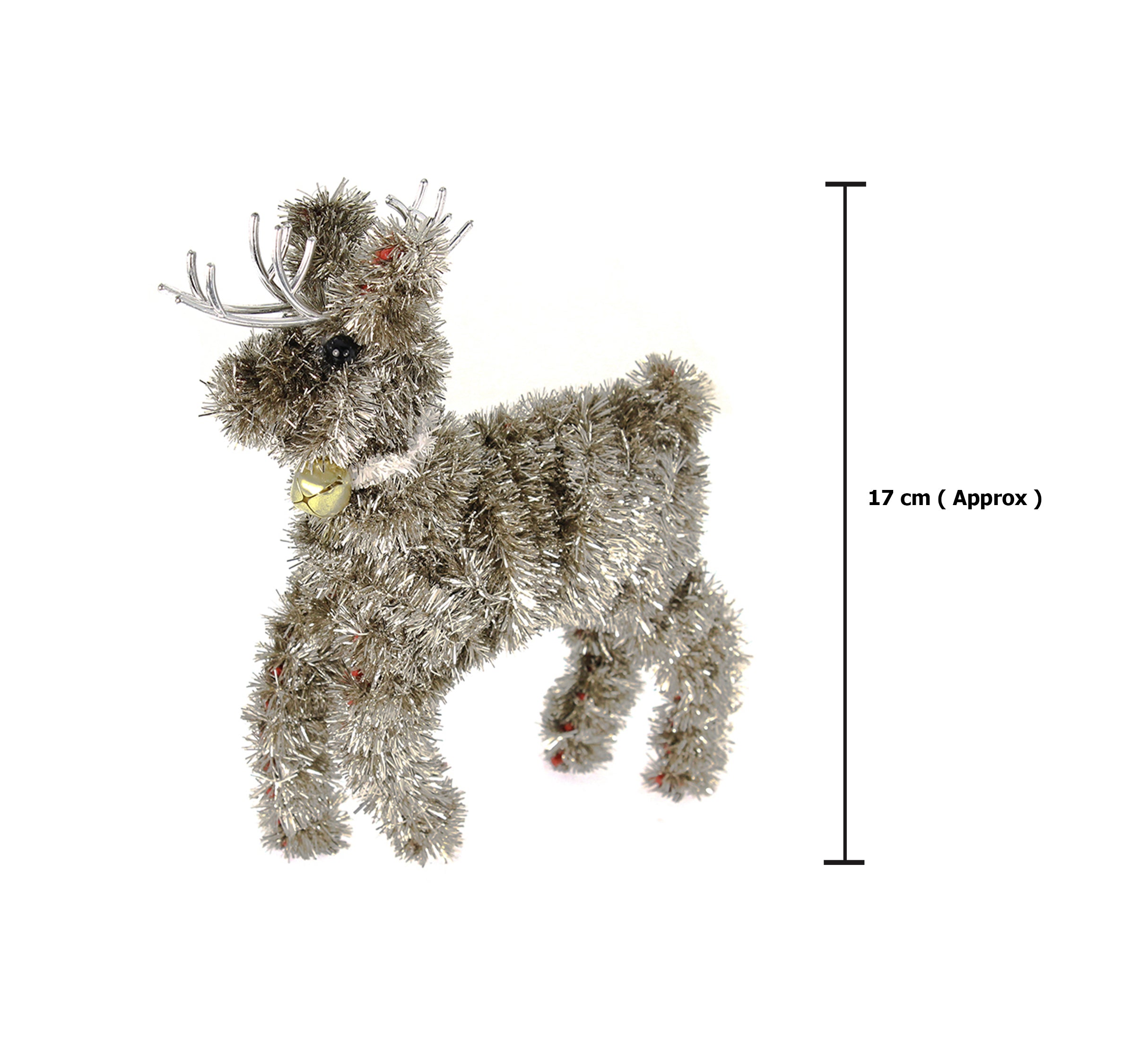 Tinsel Reindeer - Copper, 17cm