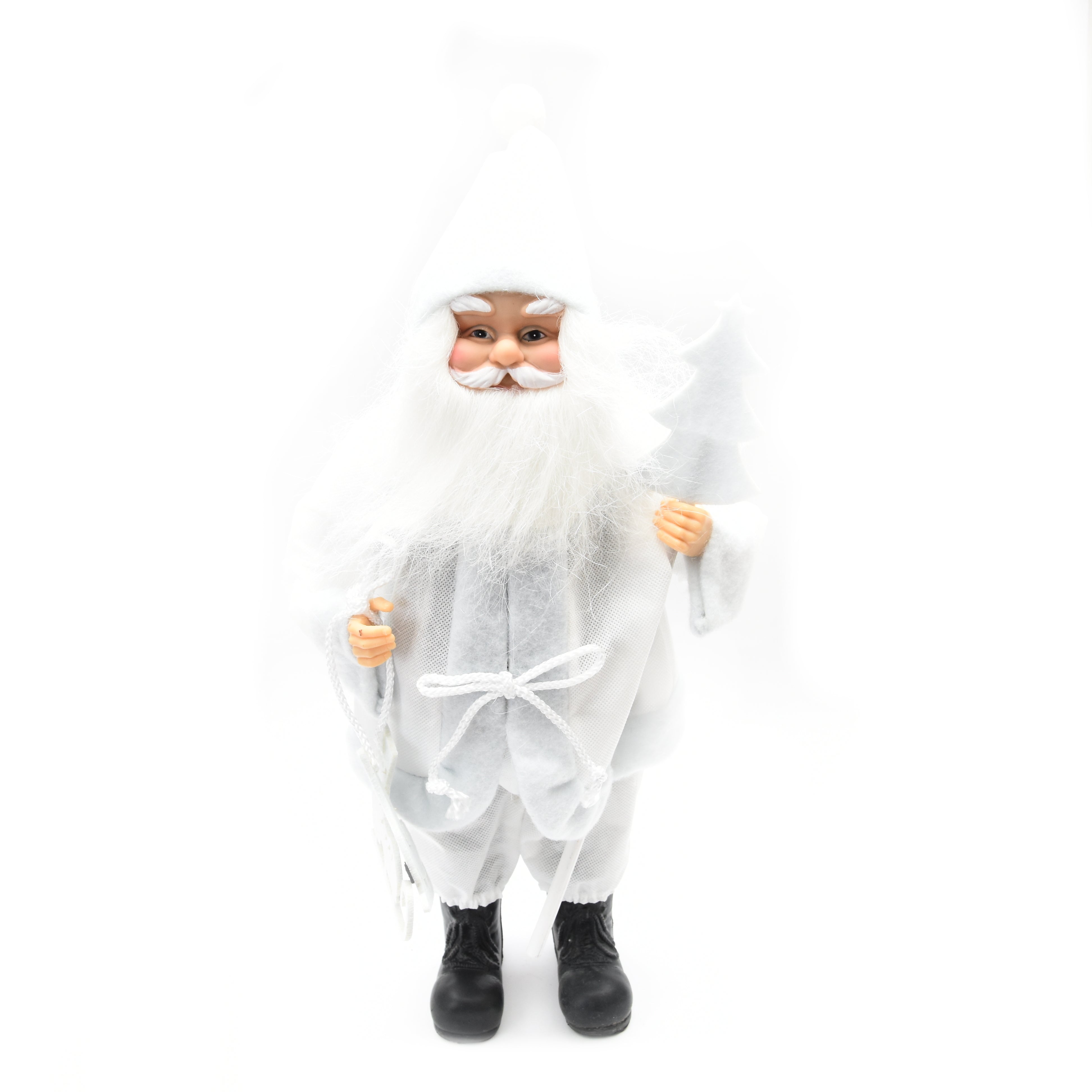 Christmas Decoration - Santa Clause Figurine, White, 45cm, 1pc