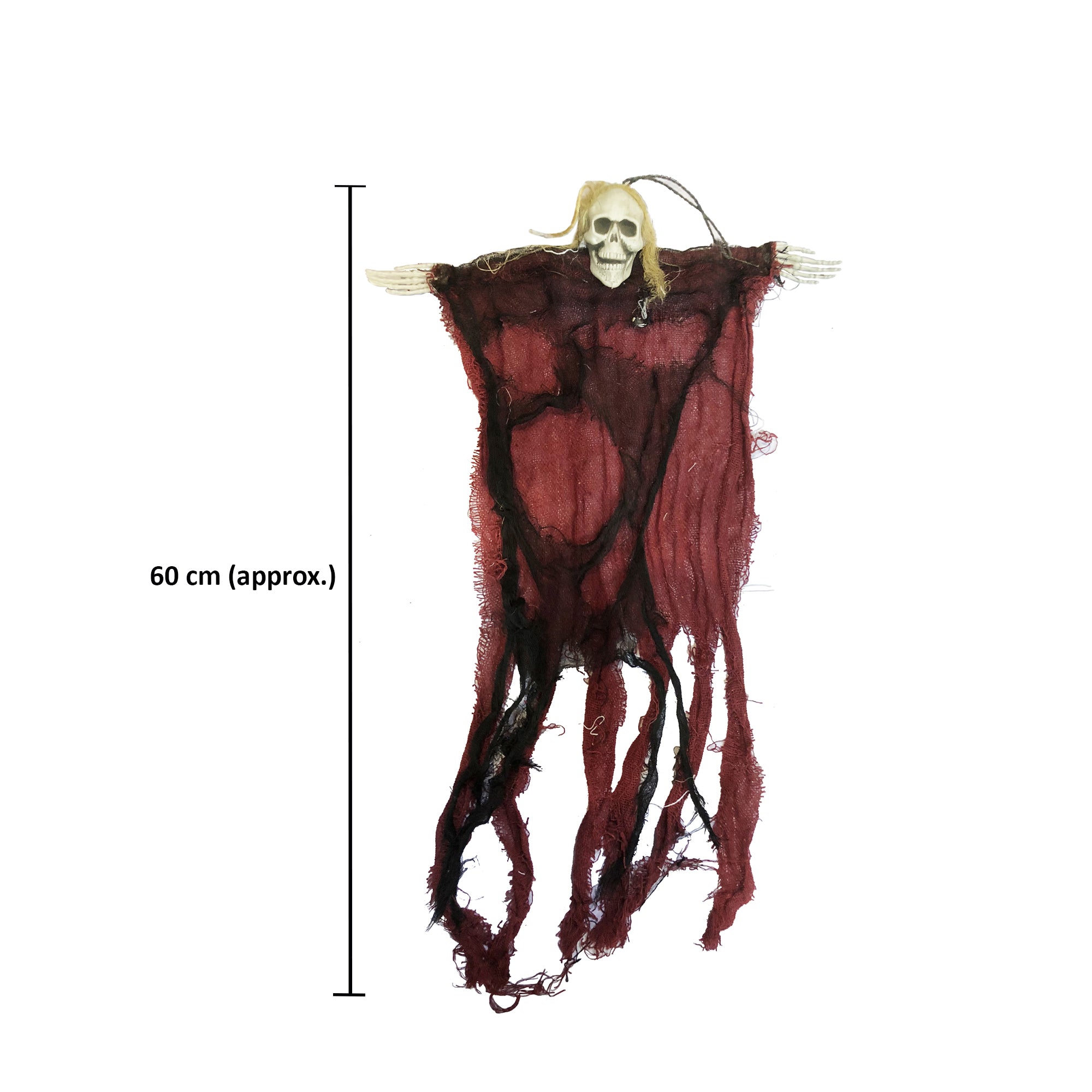 Skeleton Reaper 6cm Red & Black 1pc