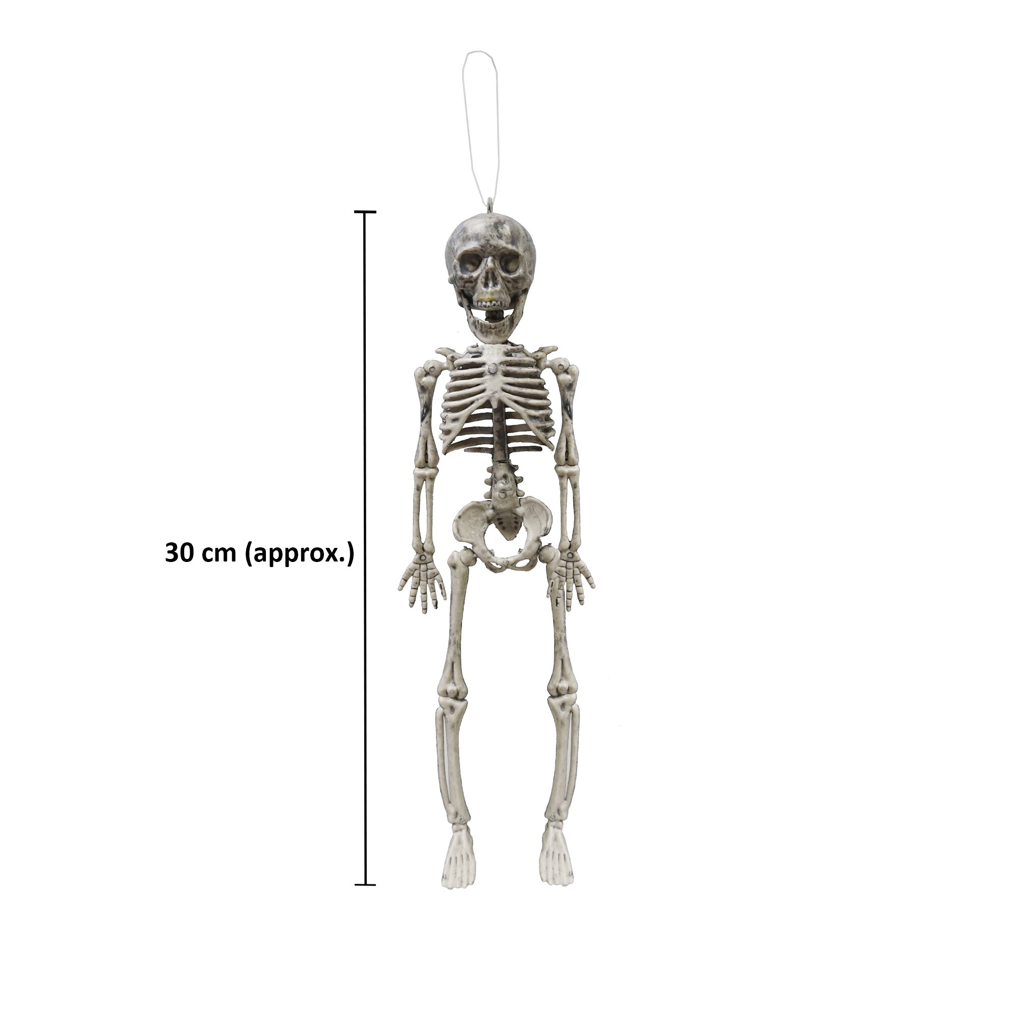 Hanging Skeleton 30cm Black & White