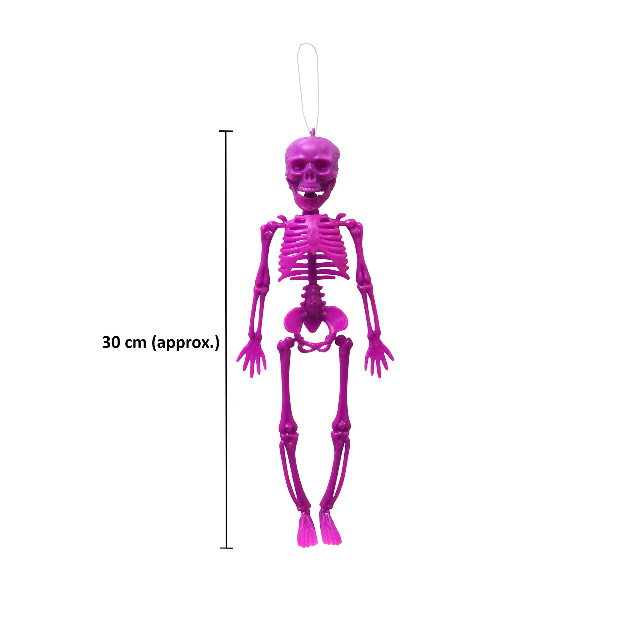 Hanging Skeleton 30cm Pink