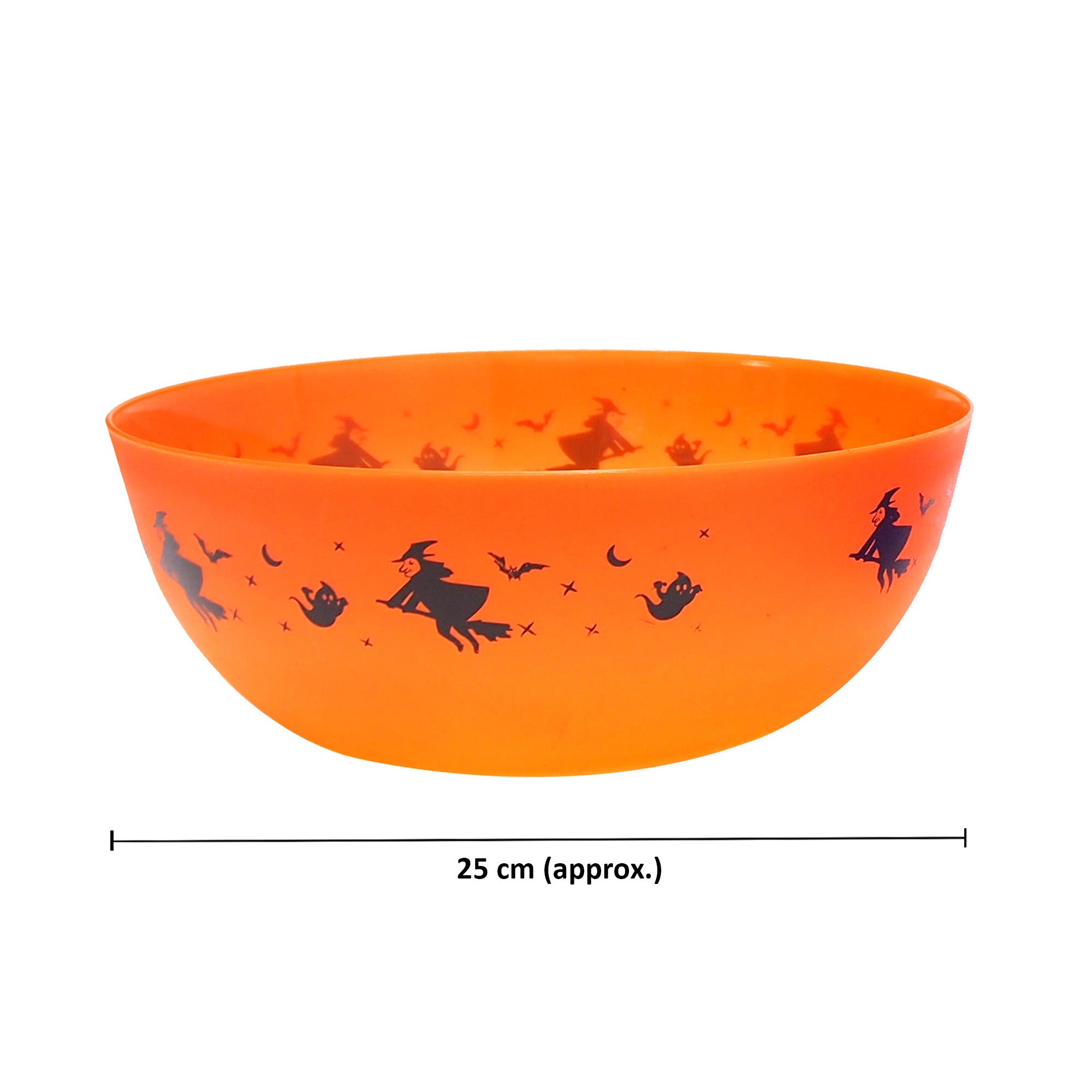 Trick Or Treat Candy Bowl 25cm Orange